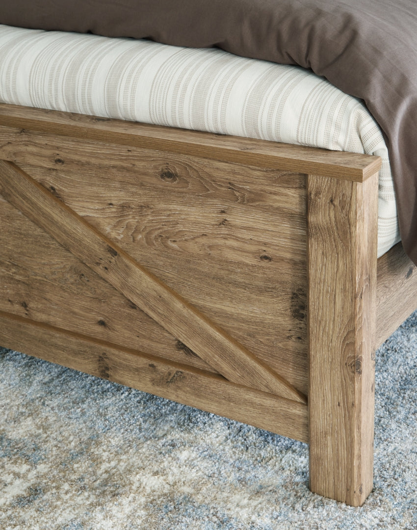 Shurlee Simple Crossbuck Detail Crossbuck Panel Bed