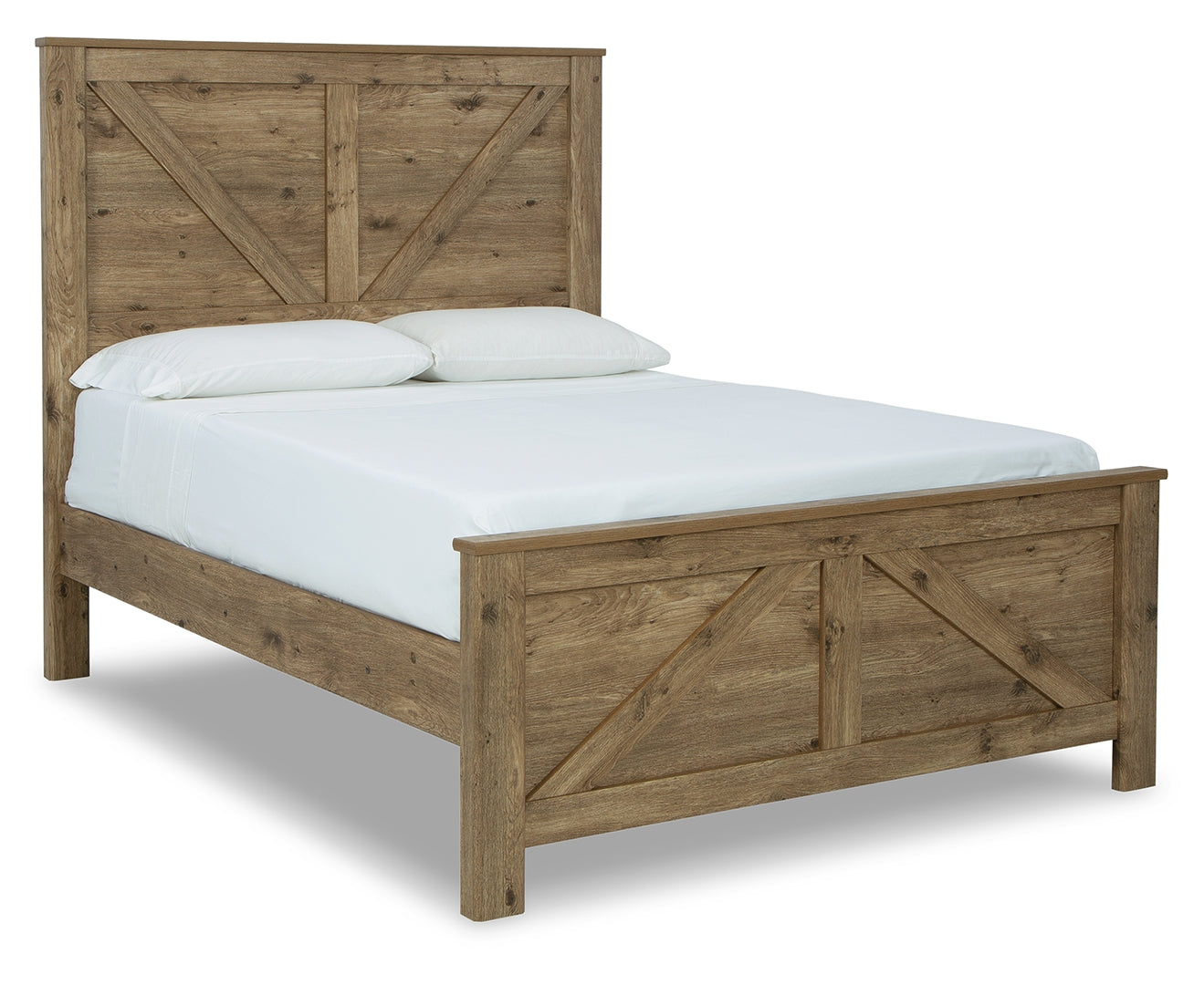 Shurlee Simple Crossbuck Detail Crossbuck Panel Bed Queen