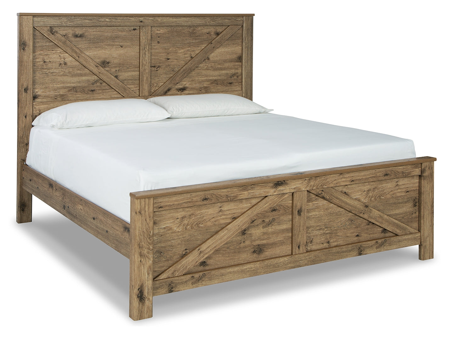 Shurlee Simple Crossbuck Detail Crossbuck Panel Bed King