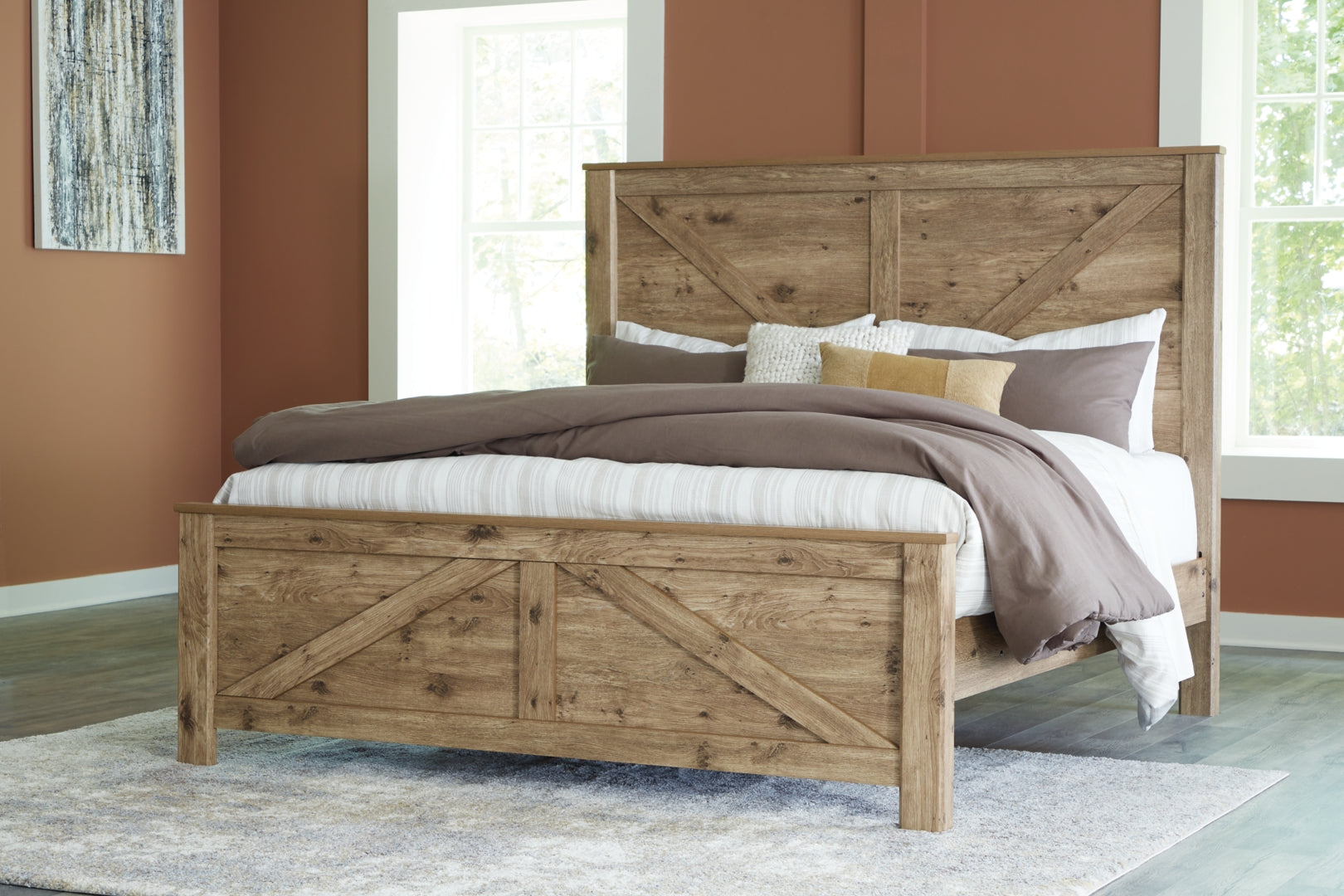 Shurlee Simple Crossbuck Detail Crossbuck Panel Bed