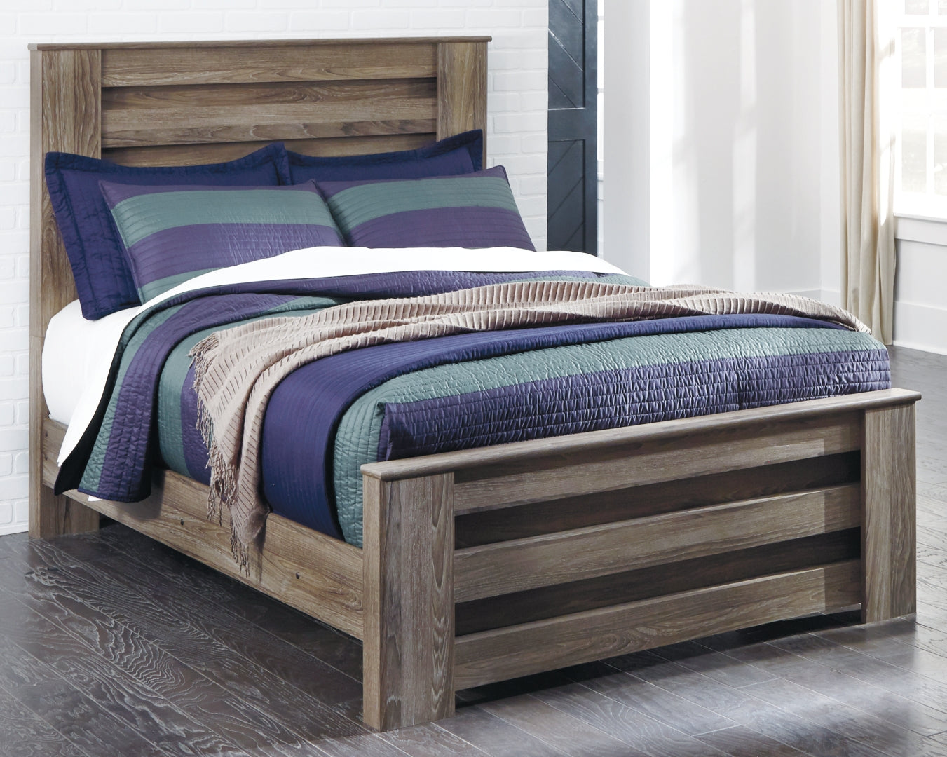 Zelen Contemporary Panel Bed