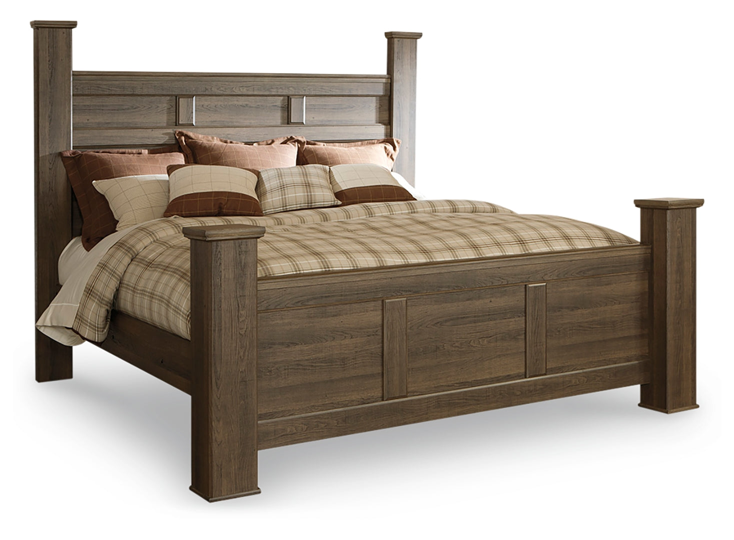 Juararo Vintage Finish Ageless Bed King Poster