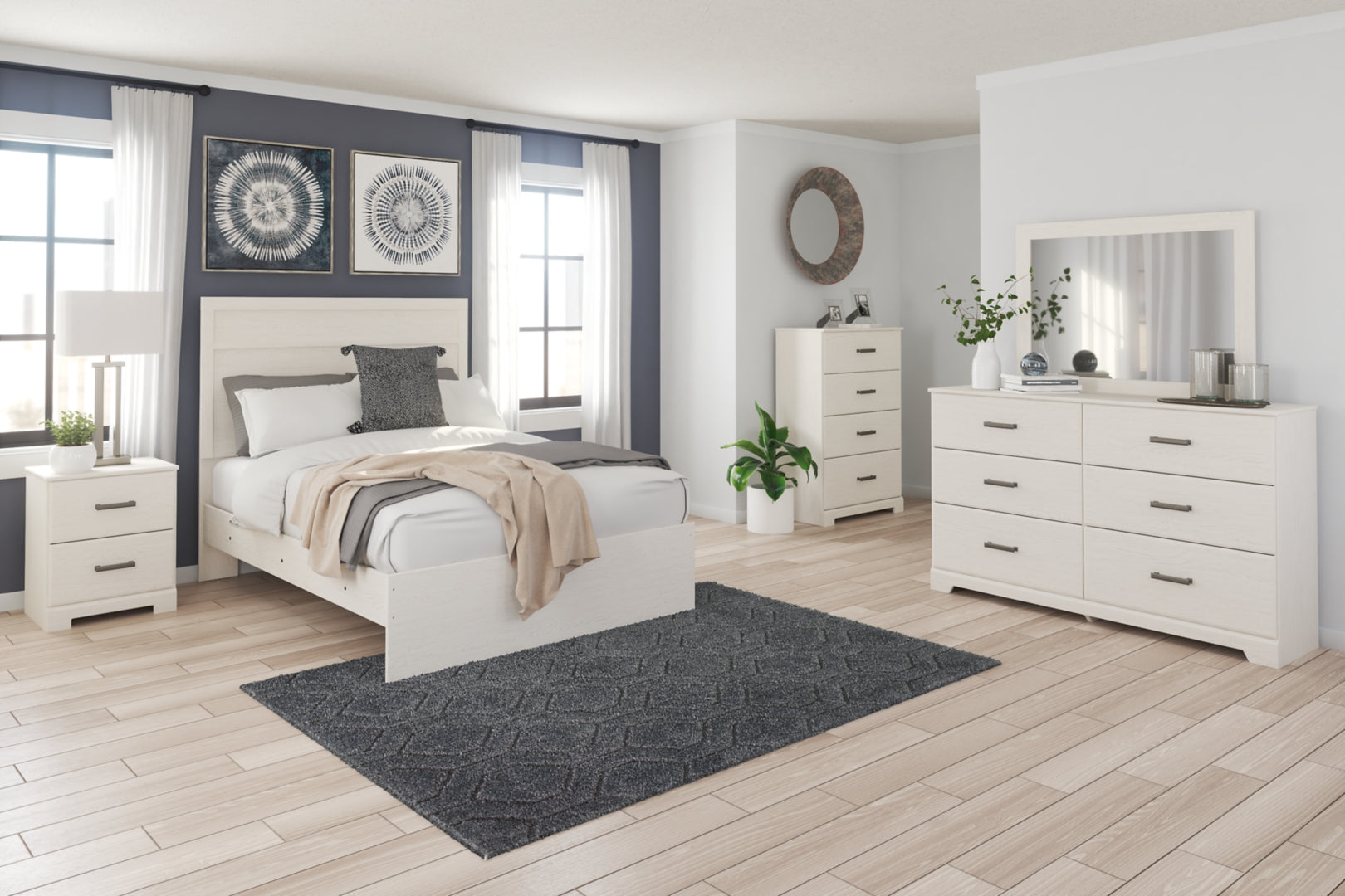 Stelsie Clean-Lined Look & Modern Attitude Panel Bed