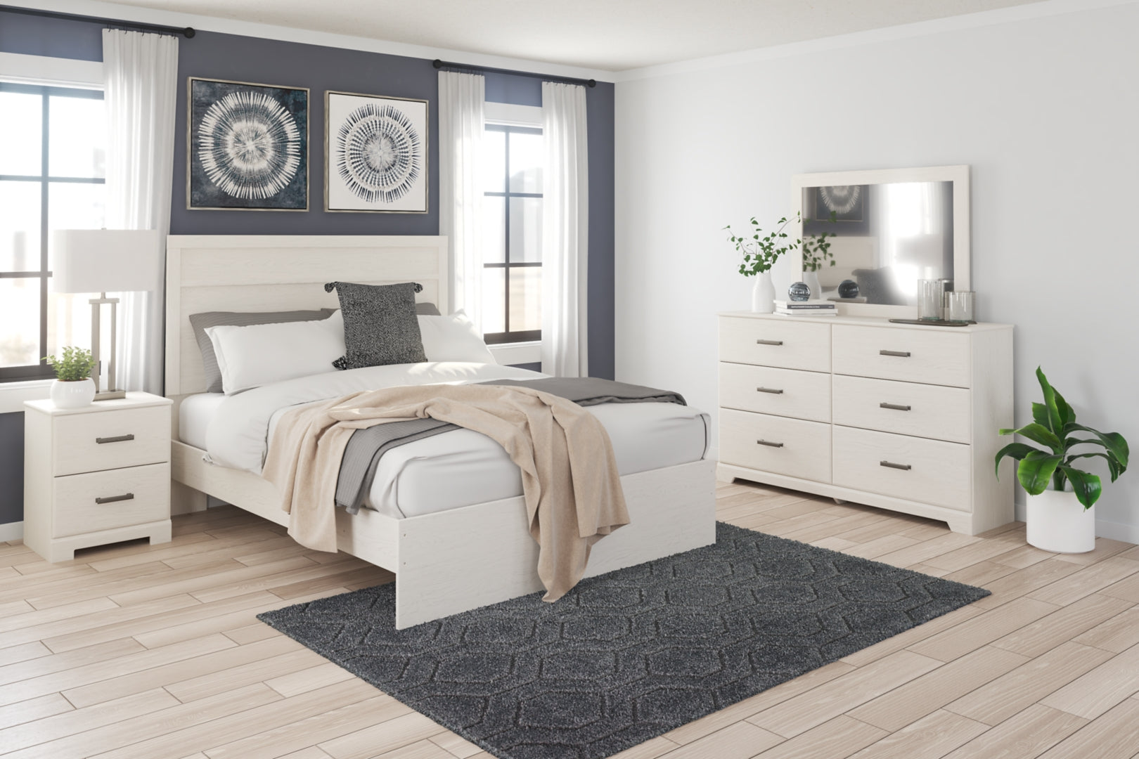 Stelsie Clean-Lined Look & Modern Attitude Panel Bed