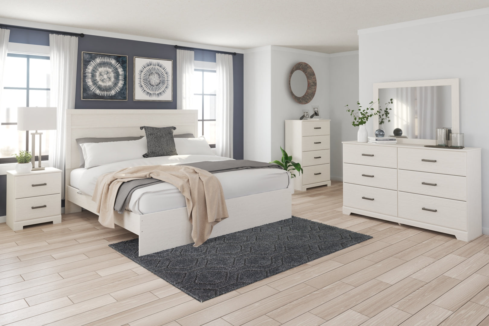 Stelsie Clean-Lined Look & Modern Attitude Panel Bed