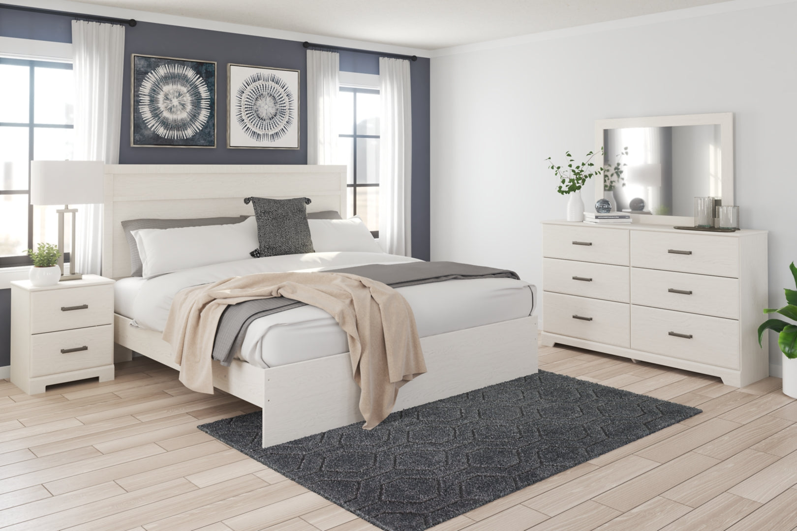 Stelsie Clean-Lined Look & Modern Attitude Panel Bed