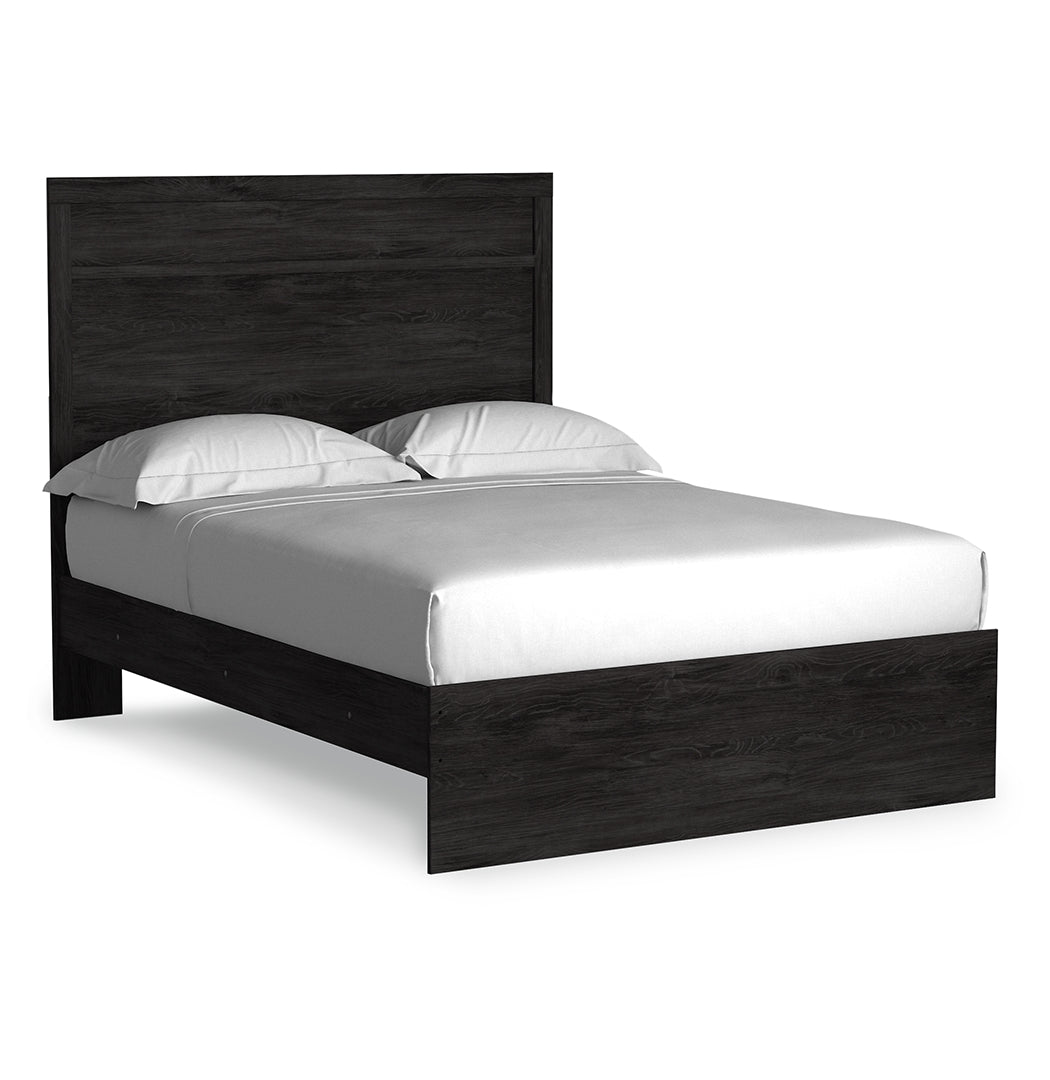 Belachime Clean-Lined Modern Look Panel Bed Full