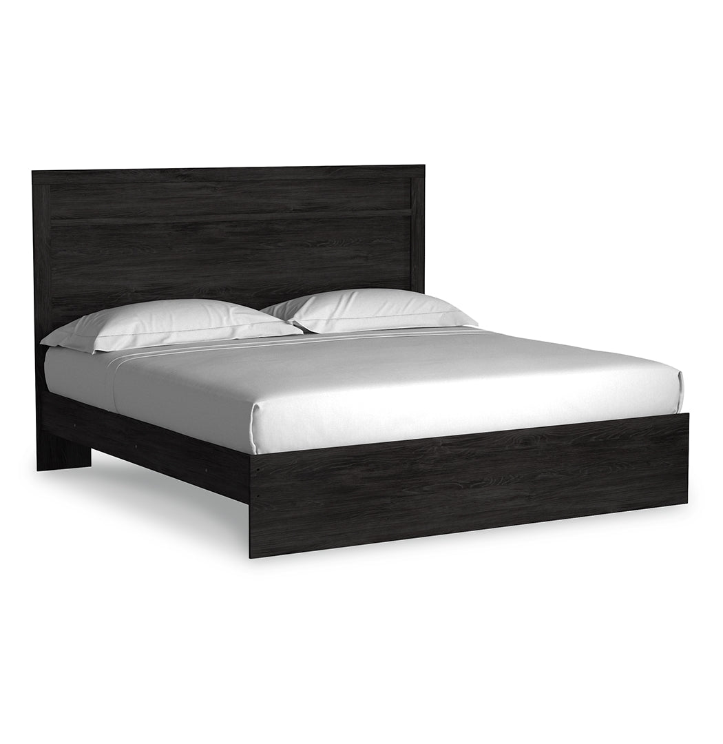 Belachime Clean-Lined Modern Look Panel Bed King