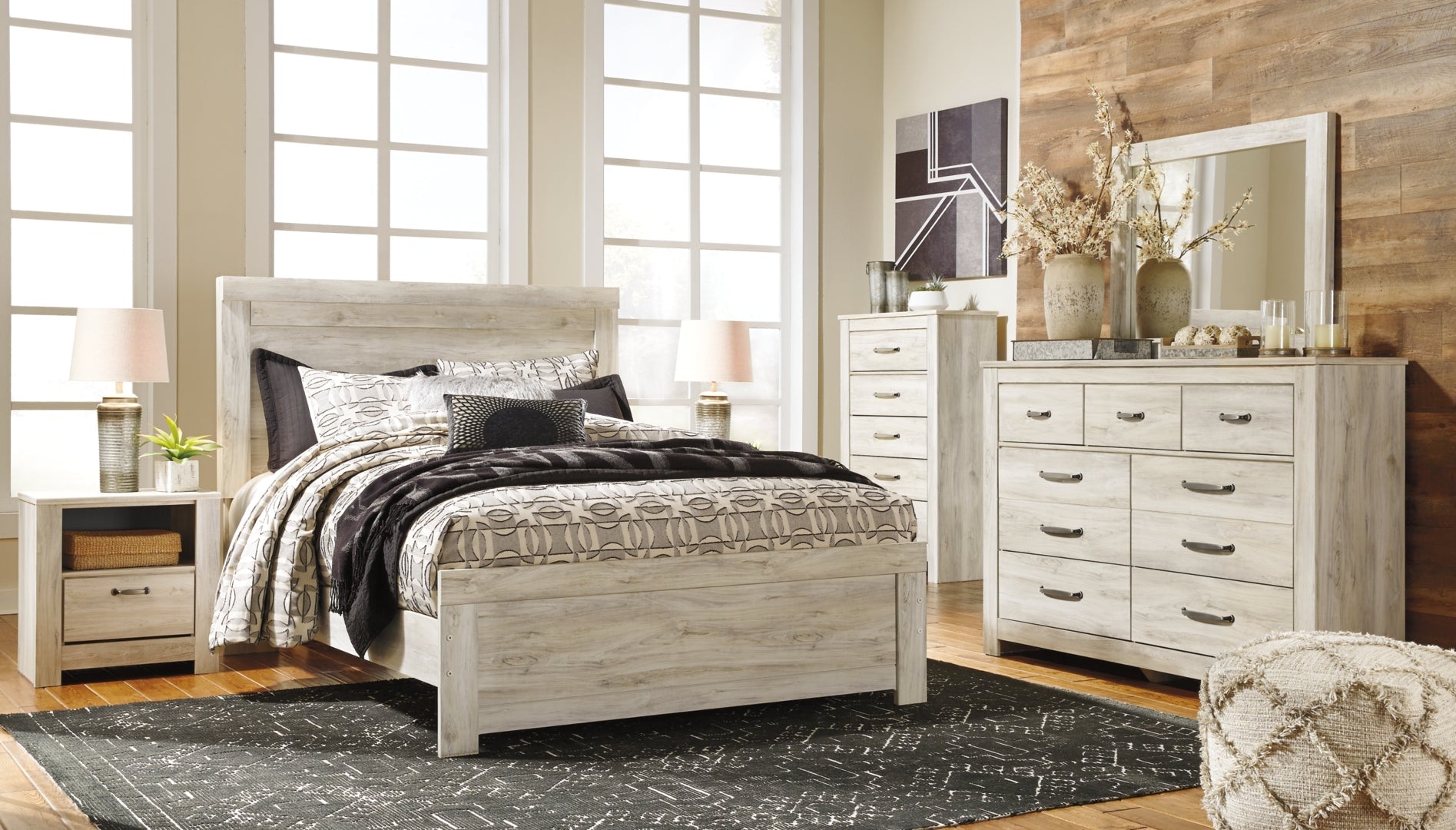 Bellaby Gorgeous Modern Farmhouse Panel & Platform Bed