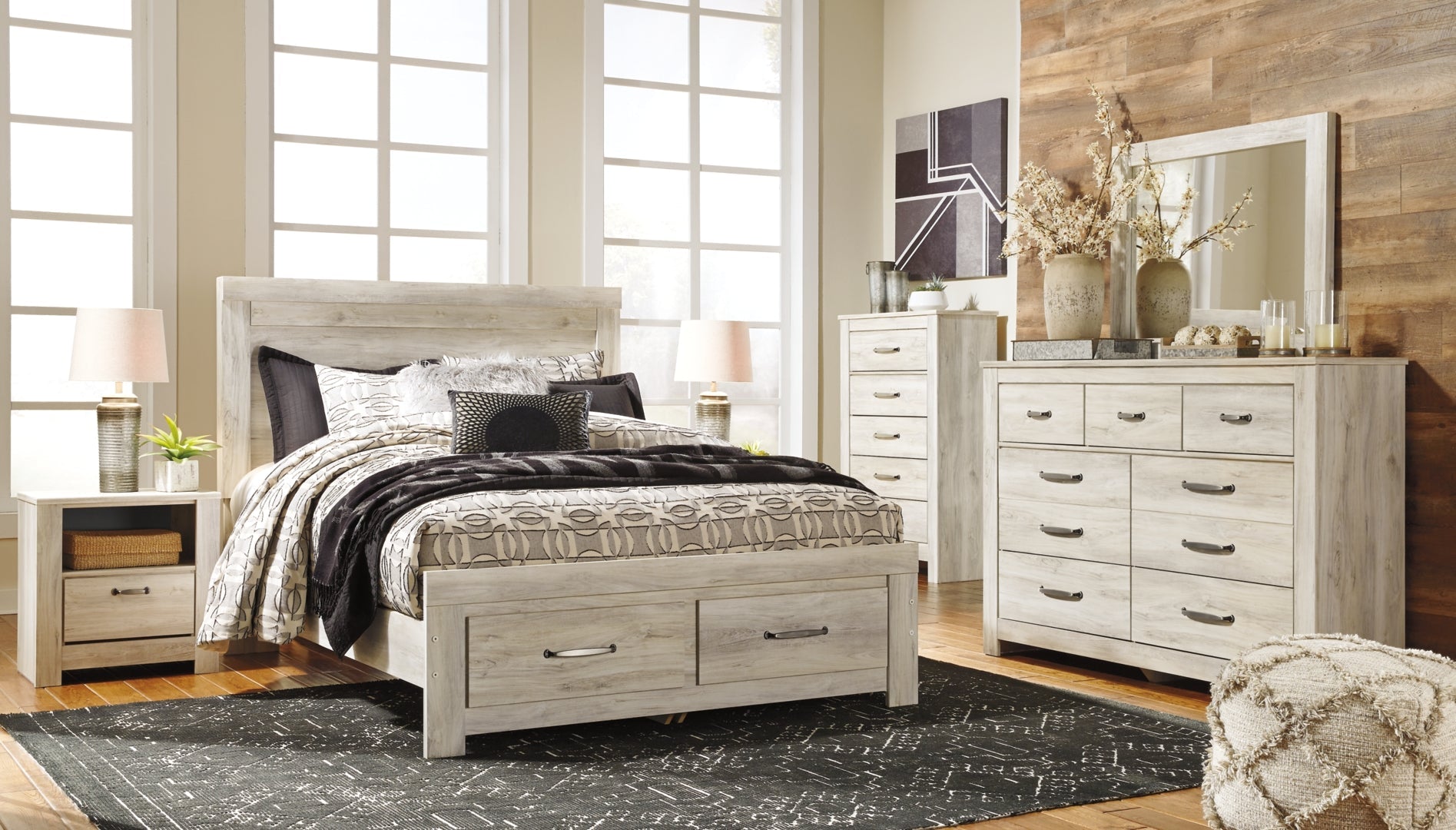 Bellaby Gorgeous Modern Farmhouse Panel & Platform Bed