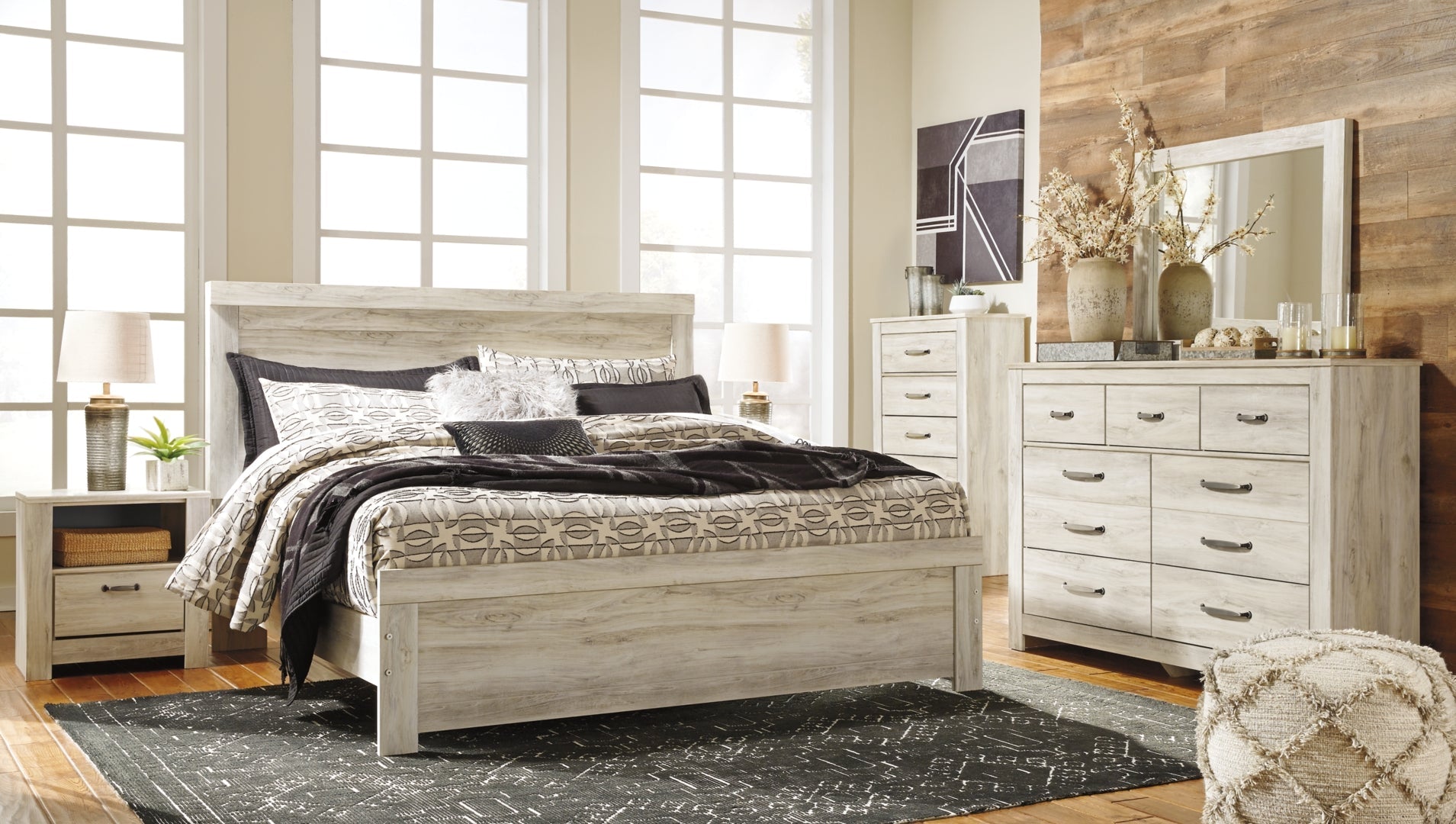 Bellaby Gorgeous Modern Farmhouse Panel & Platform Bed