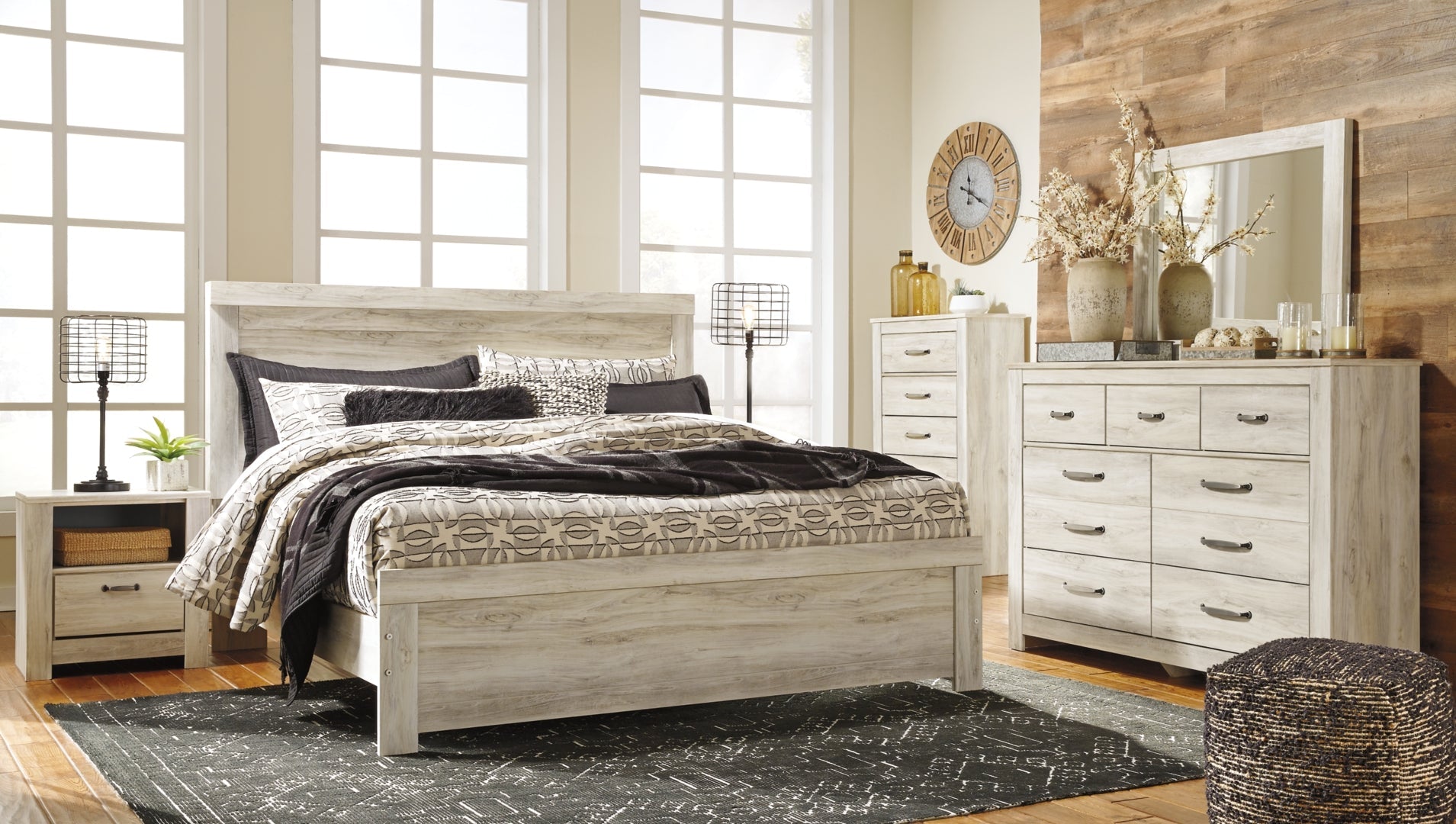 Bellaby Gorgeous Modern Farmhouse Panel & Platform Bed