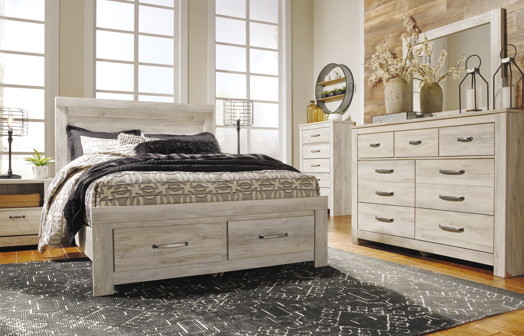 Bellaby Gorgeous Modern Farmhouse Panel & Platform Bed