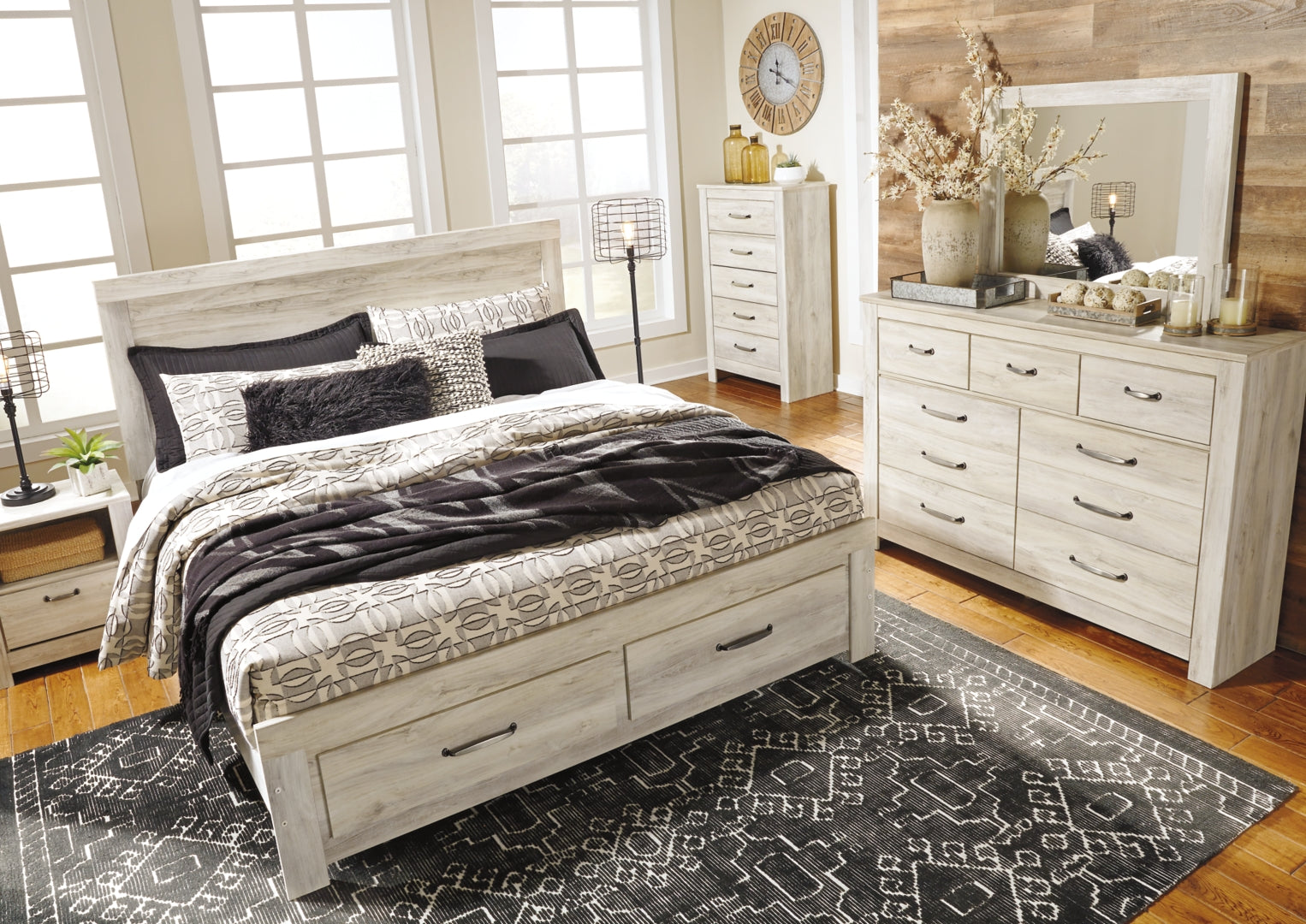 Bellaby Gorgeous Modern Farmhouse Panel & Platform Bed