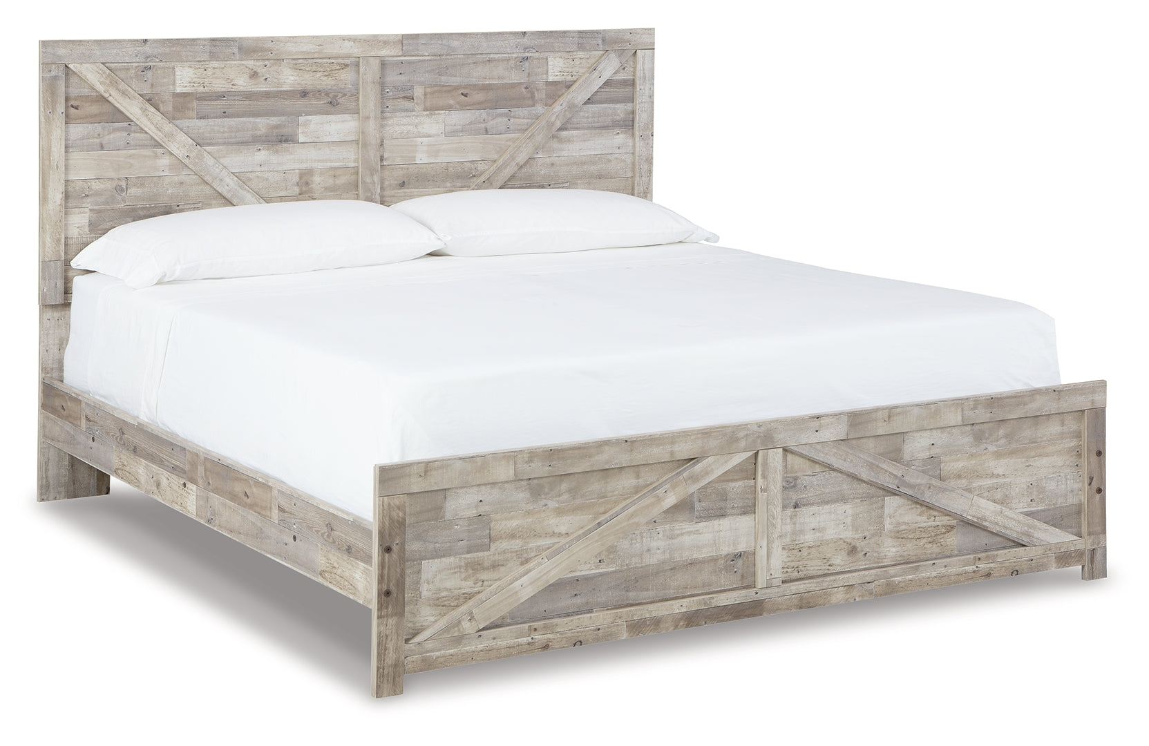 Hodanna Modern Style Crossbuck Panel Bed King