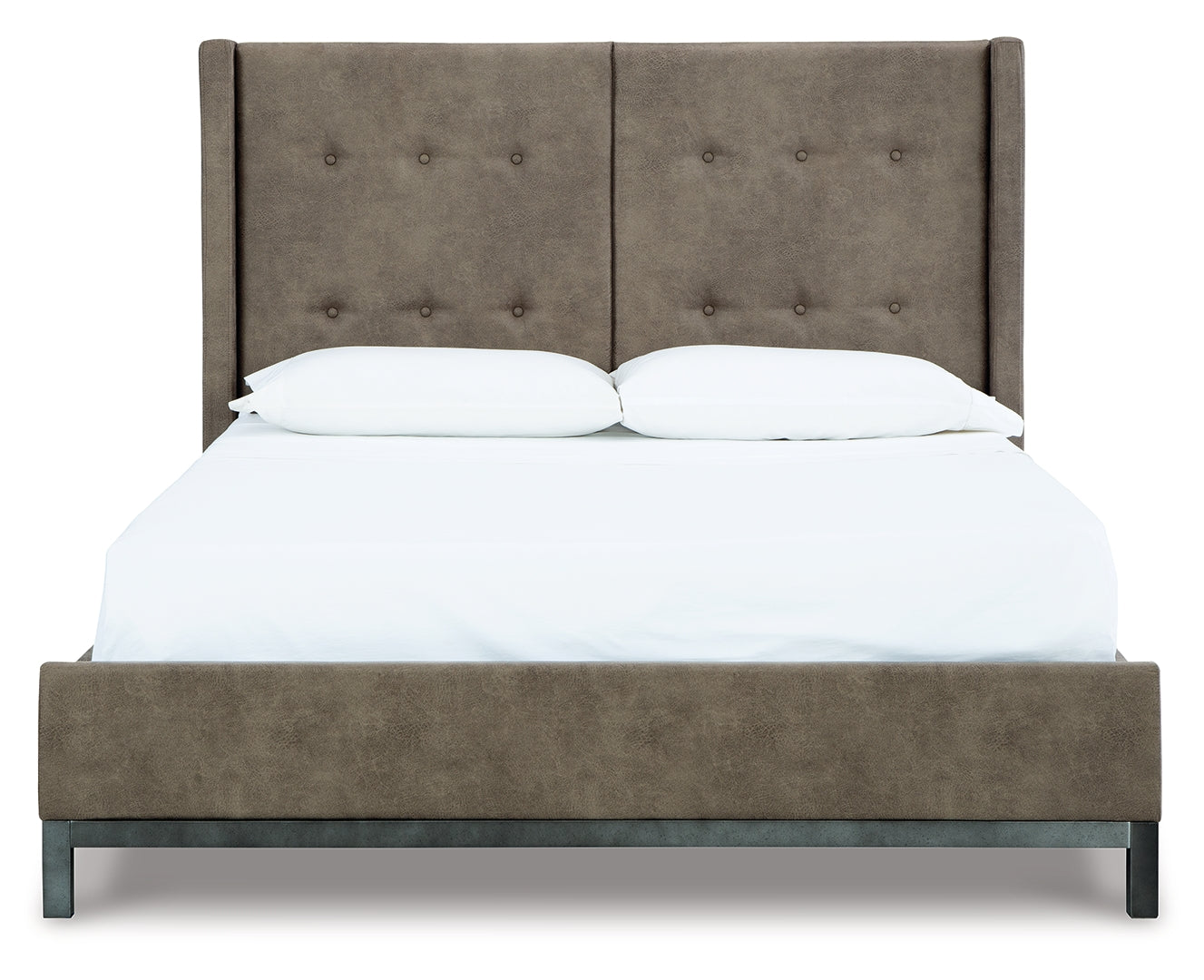 Wittland Mid-Century Modern Tufted Bed