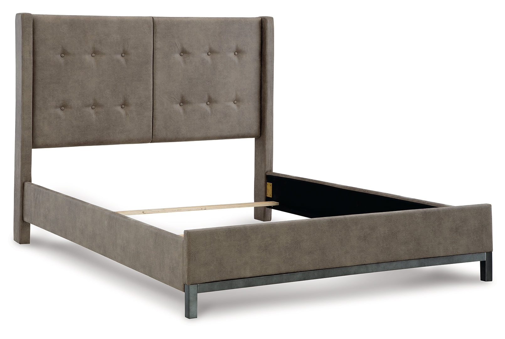 Wittland Mid-Century Modern Tufted Bed