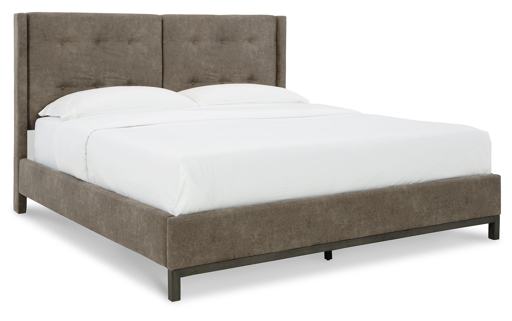 Wittland Mid-Century Modern Tufted Bed California King With Upholstered