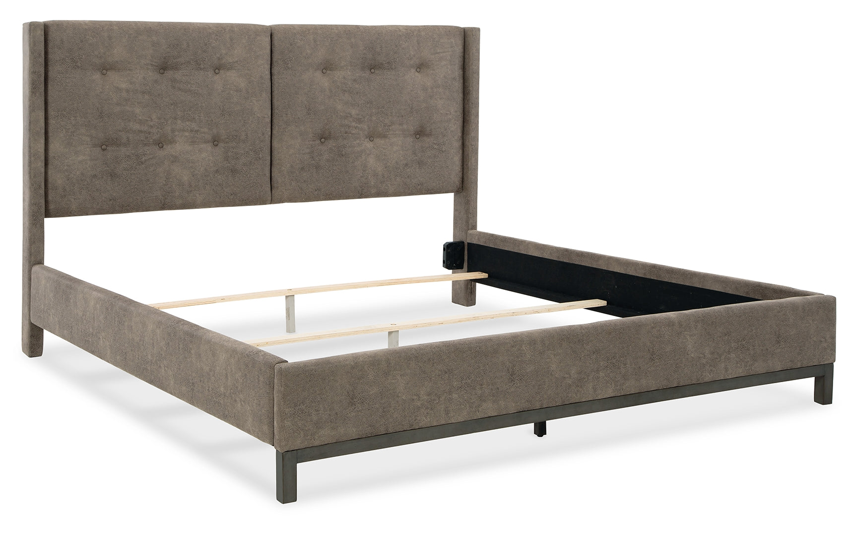 Wittland Mid-Century Modern Tufted Bed