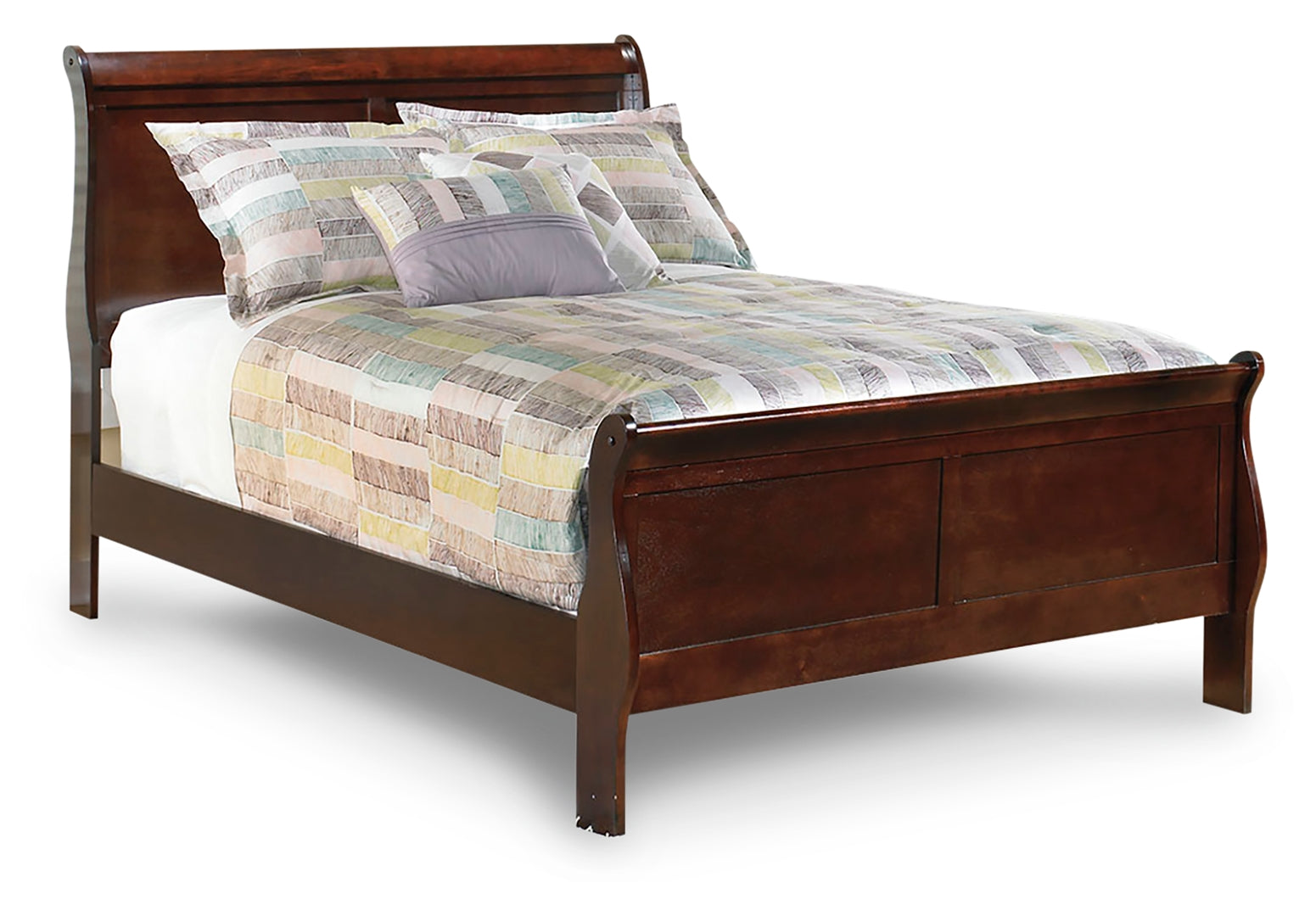 Ashley Alisdair Full Sleigh Bed,Color-Dark Brown Full