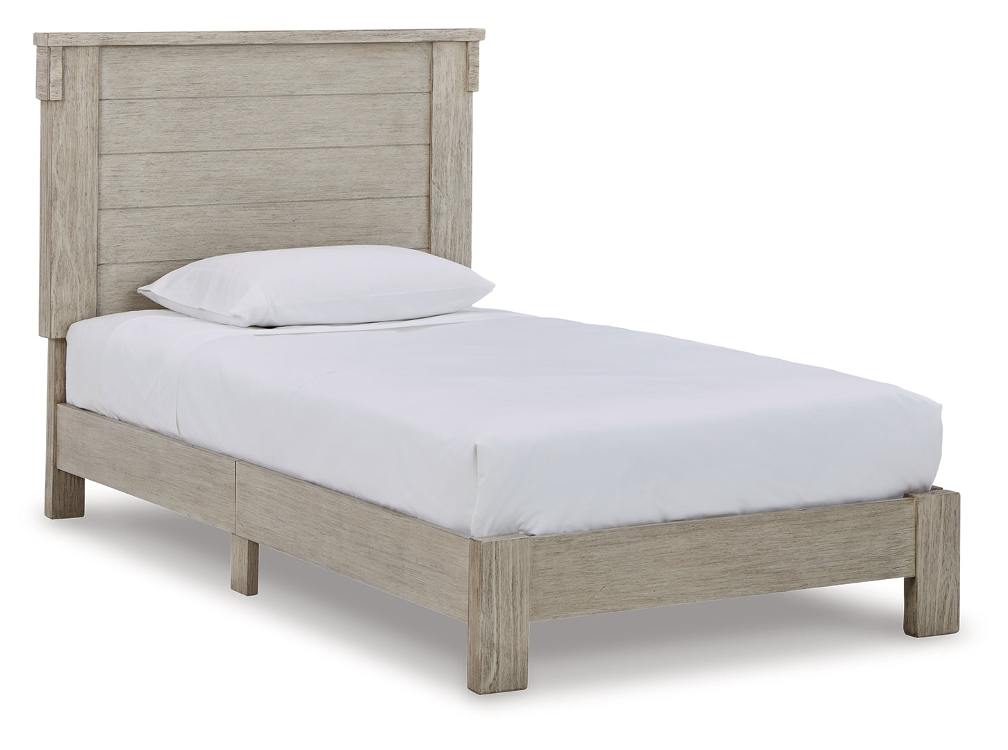 Hollentown White Finish Panel Bed Twin