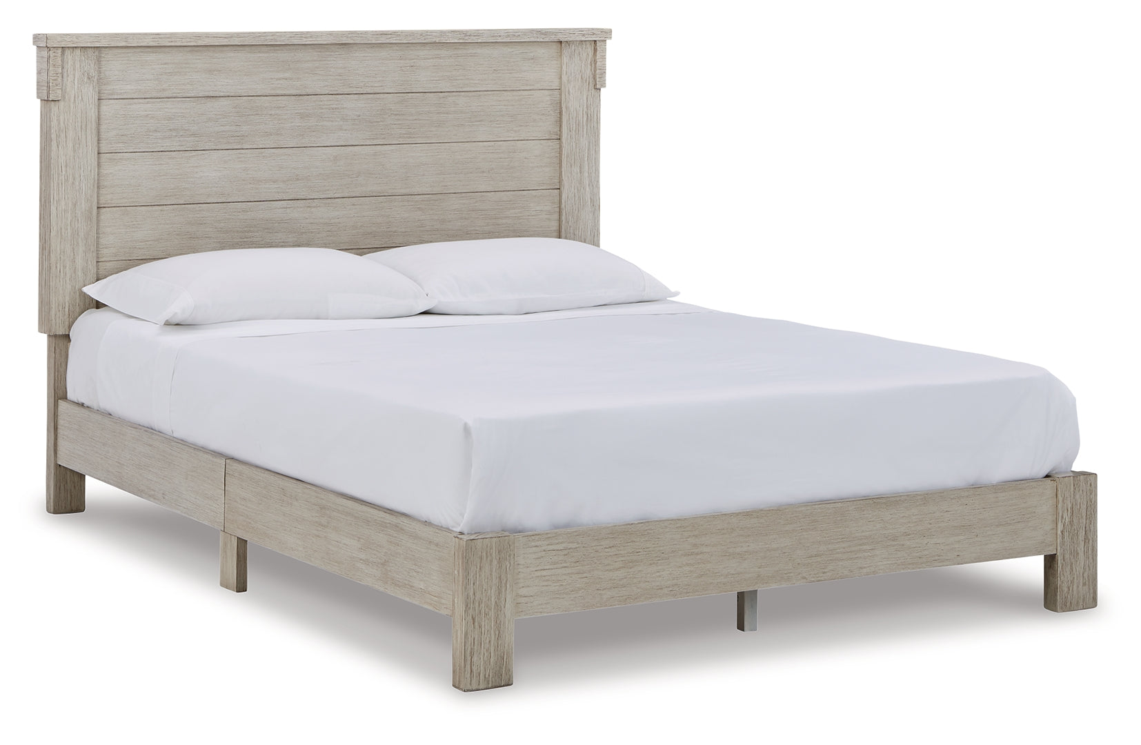 Hollentown White Finish Panel Bed Full