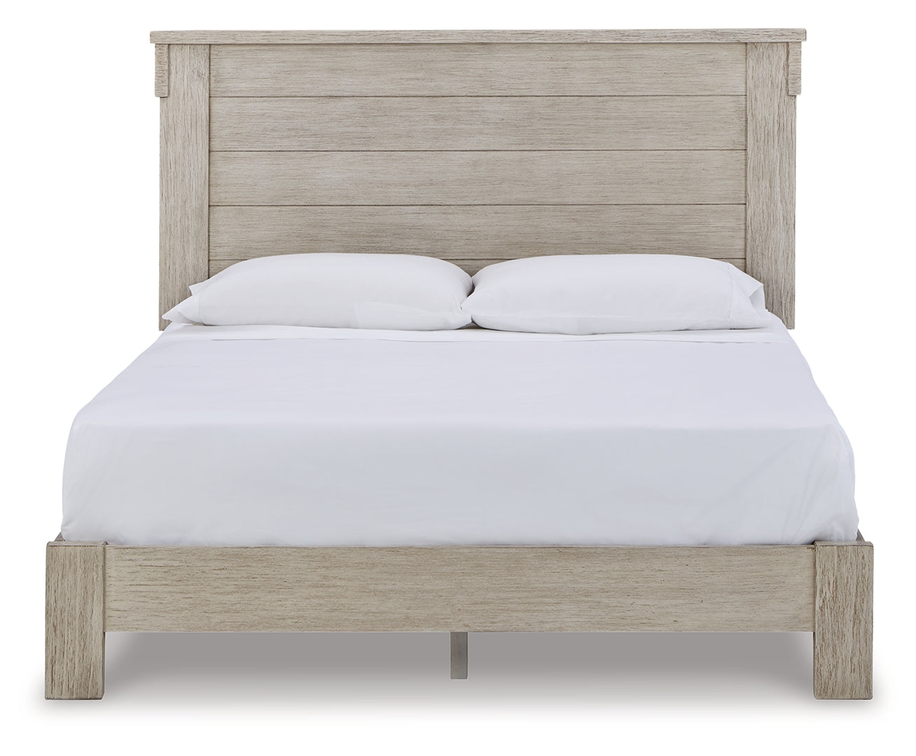 Hollentown White Finish Panel Bed