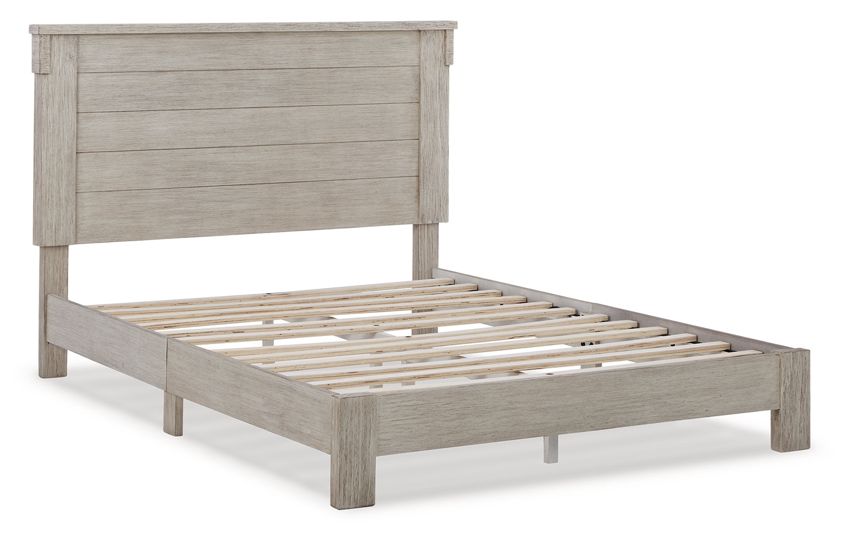 Hollentown White Finish Panel Bed