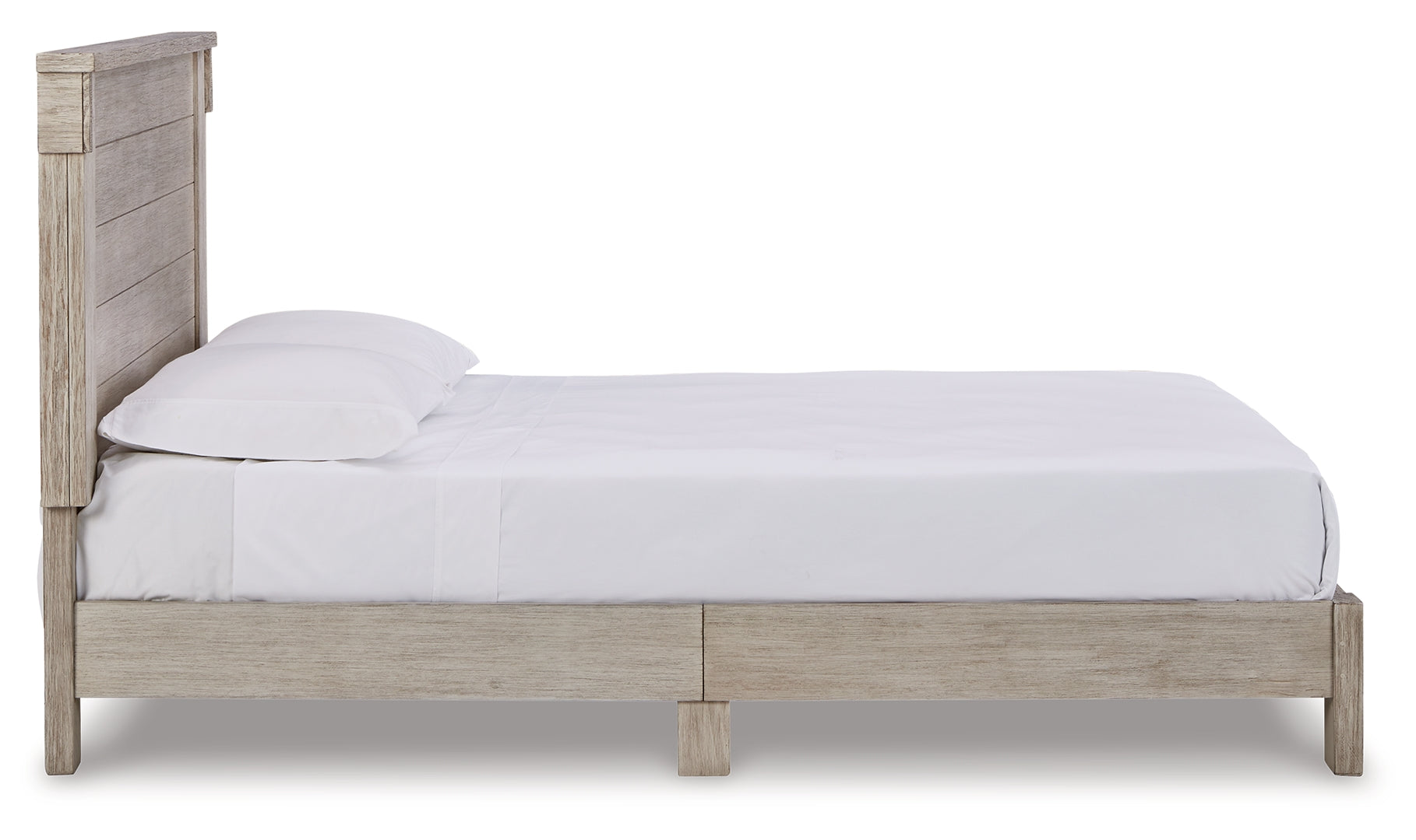 Hollentown White Finish Panel Bed