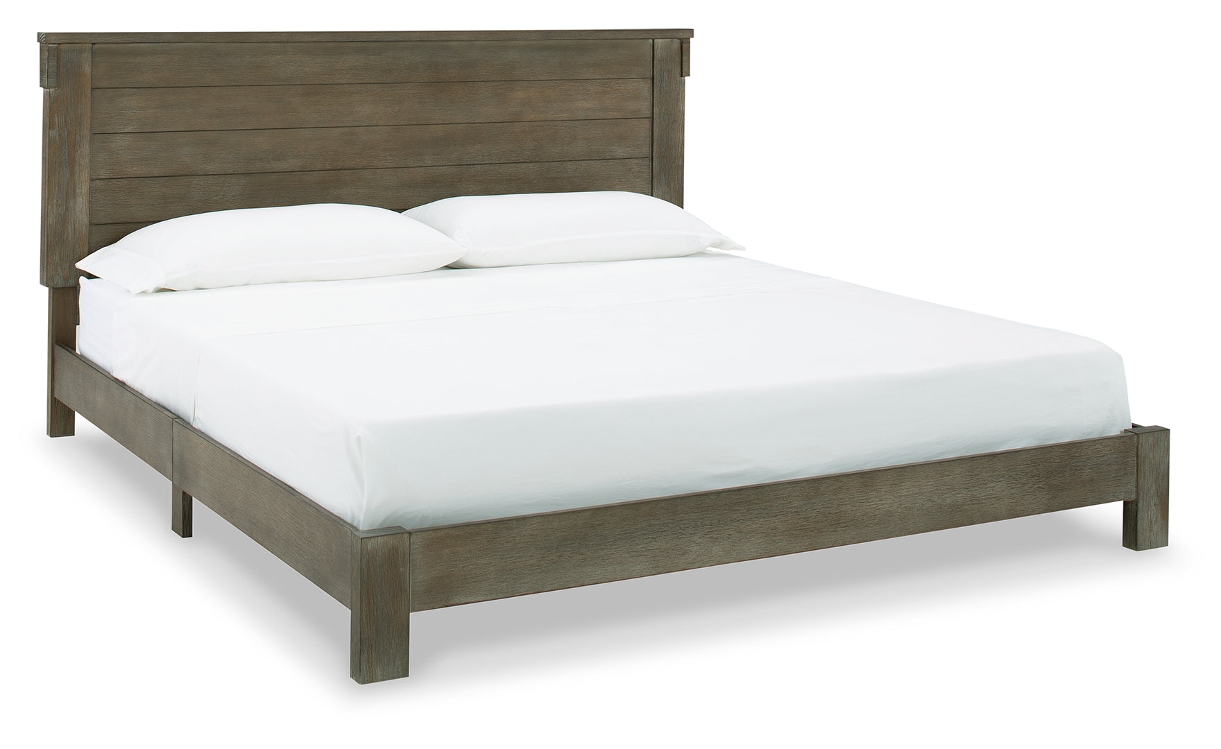 Shamryn Rich Texture & Touch of White Wax Panel Bed King