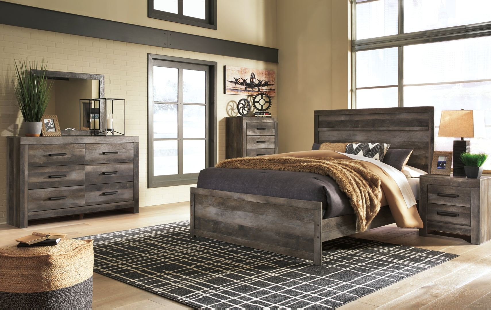 Wynnlow Modern Rustic Design Bed