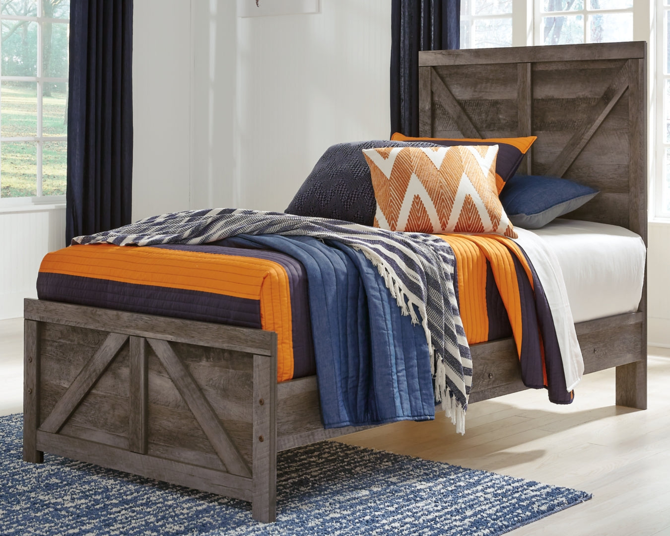 Wynnlow Modern Rustic Design Bed