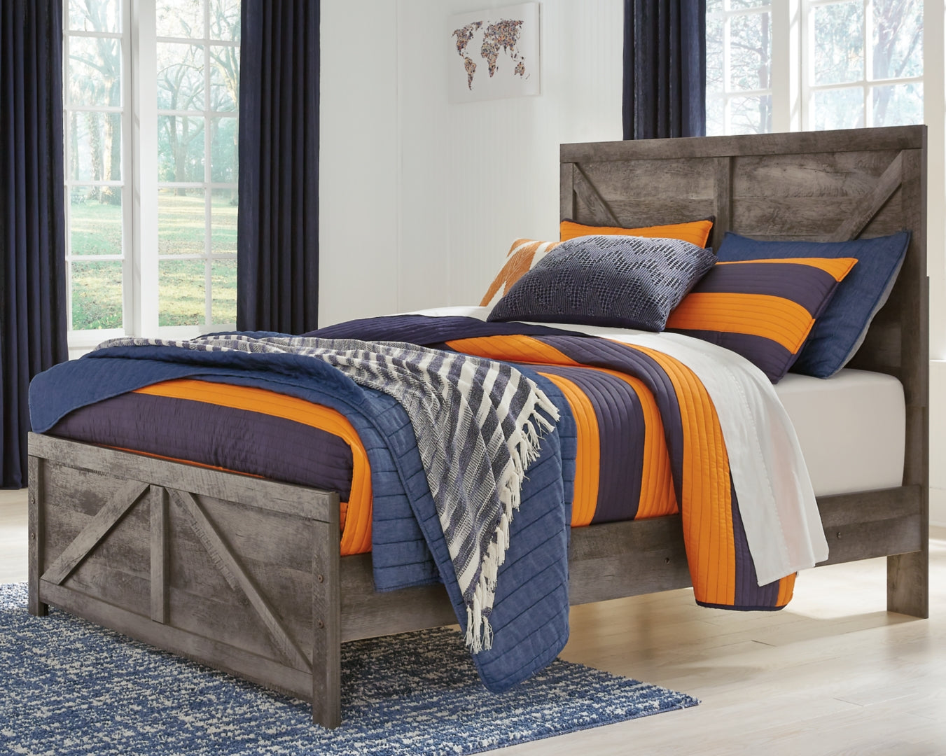 Wynnlow Modern Rustic Design Bed