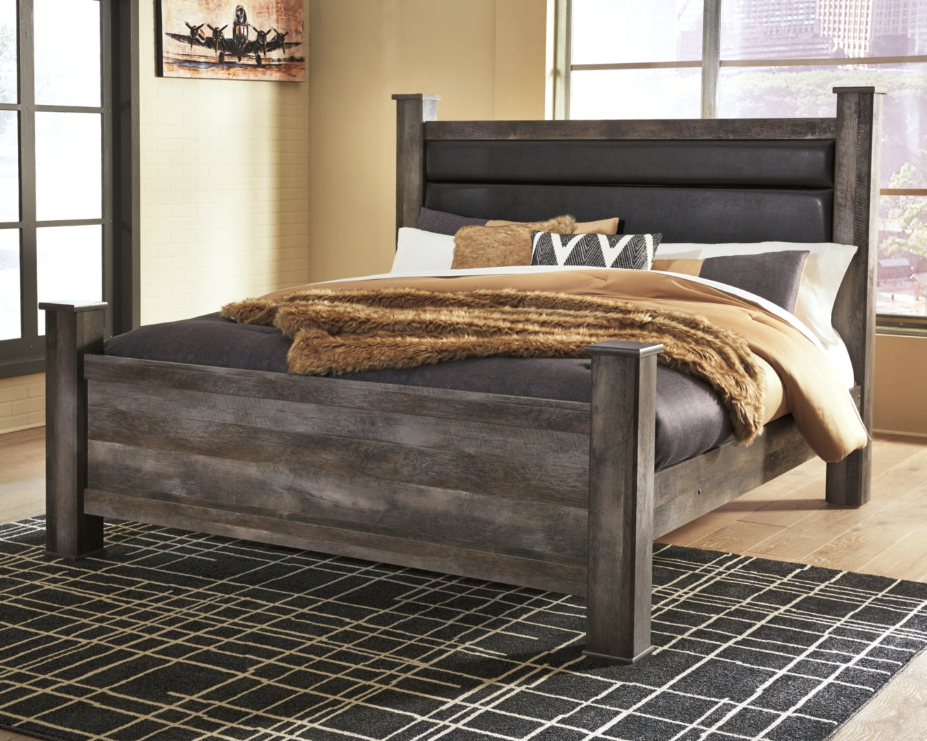 Wynnlow Modern Rustic Design Bed