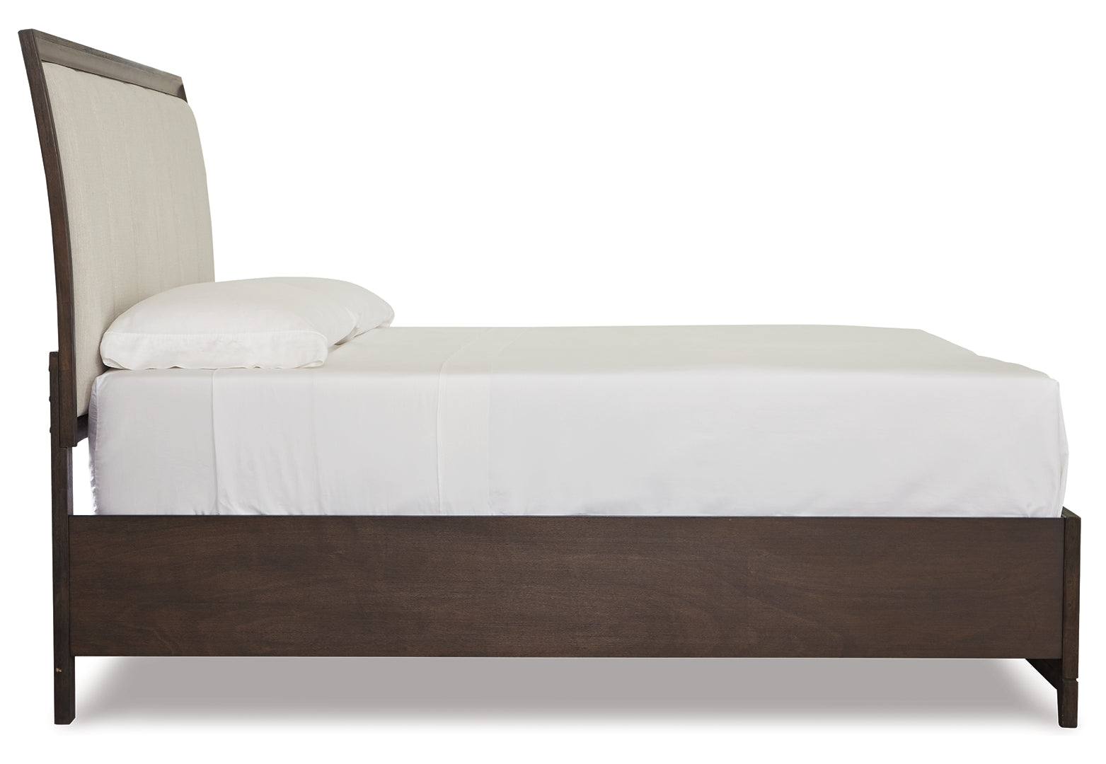 Brueban Transitional Contemporary Panel Bed with 2 Storage Drawers