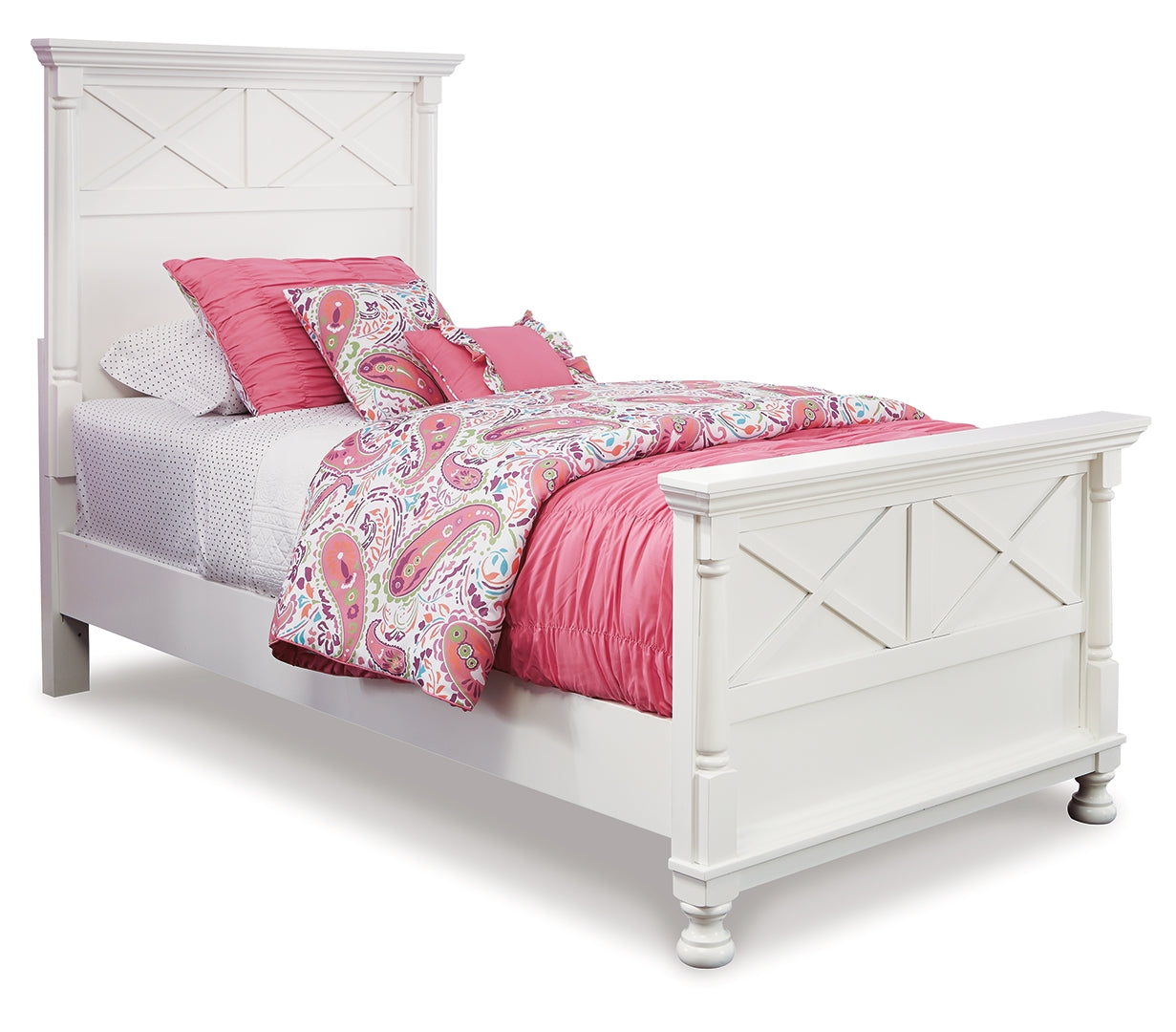 Kaslyn Country Fresh Style Panel Bed Twin
