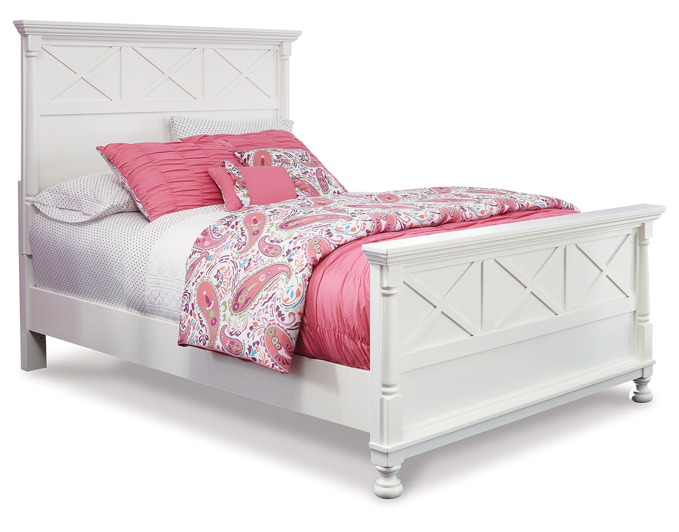 Kaslyn Country Fresh Style Panel Bed Full