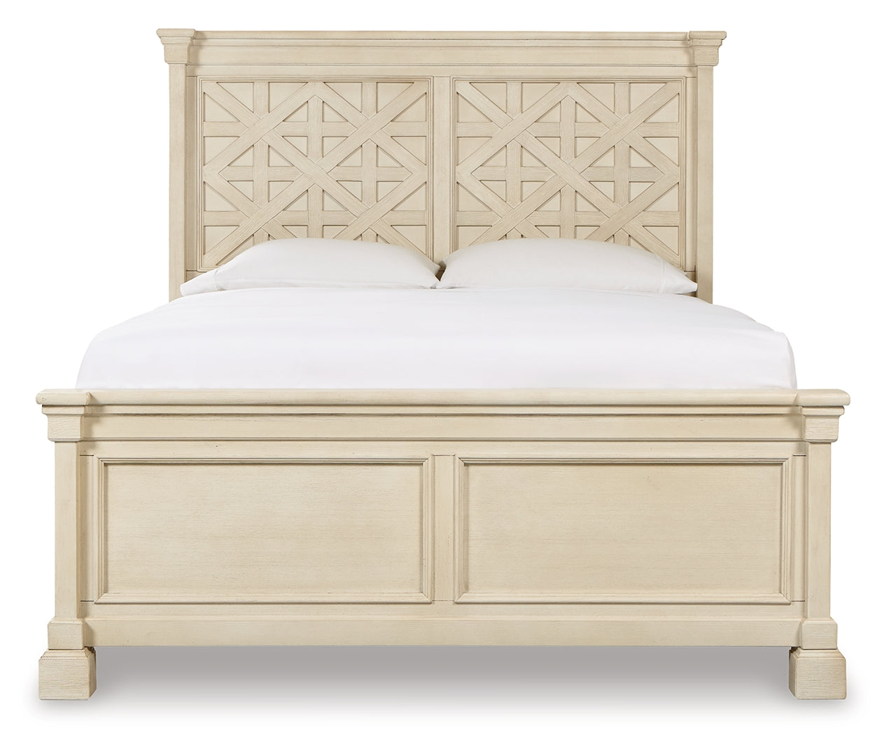 Bolanburg Textured Antique White Finish Panel Bed