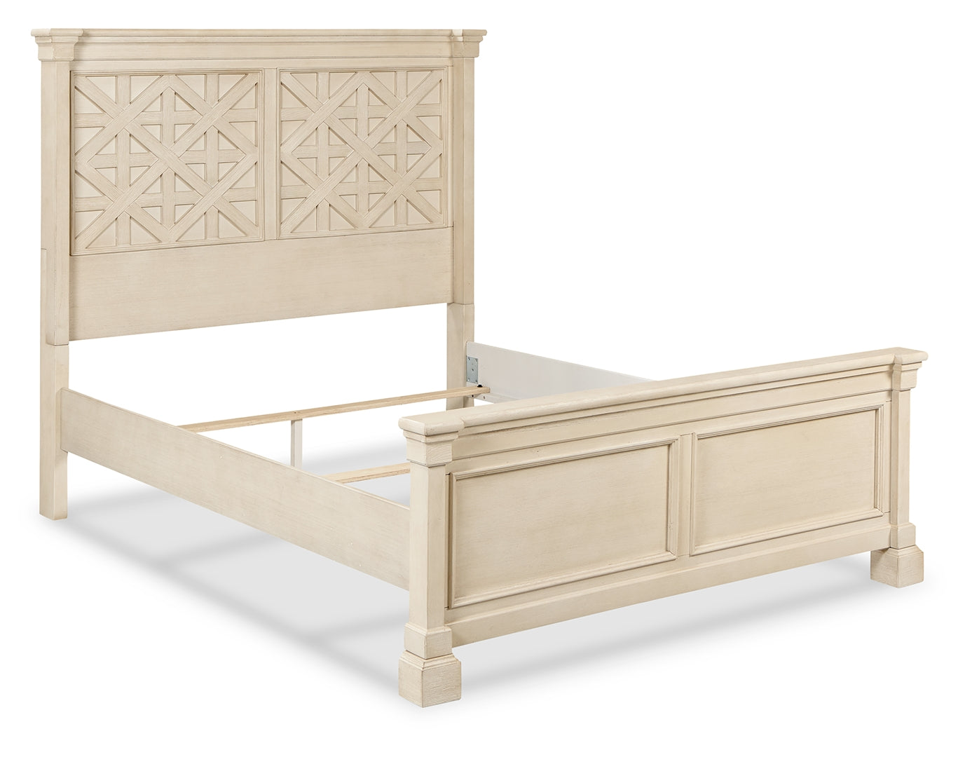 Bolanburg Textured Antique White Finish Panel Bed