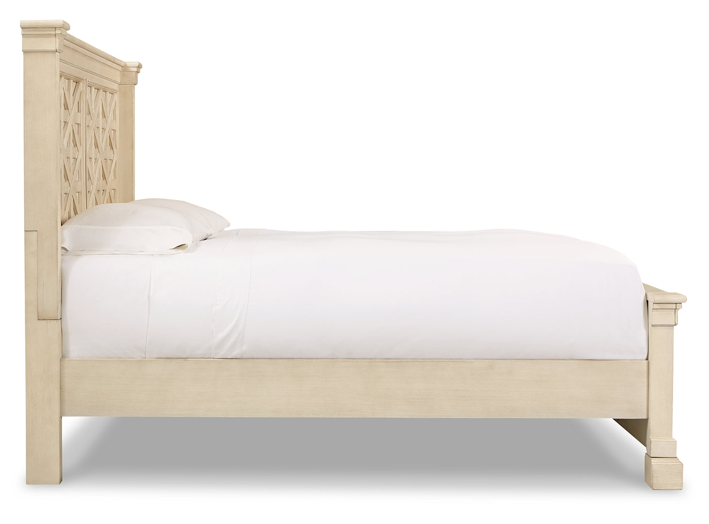 Bolanburg Textured Antique White Finish Panel Bed