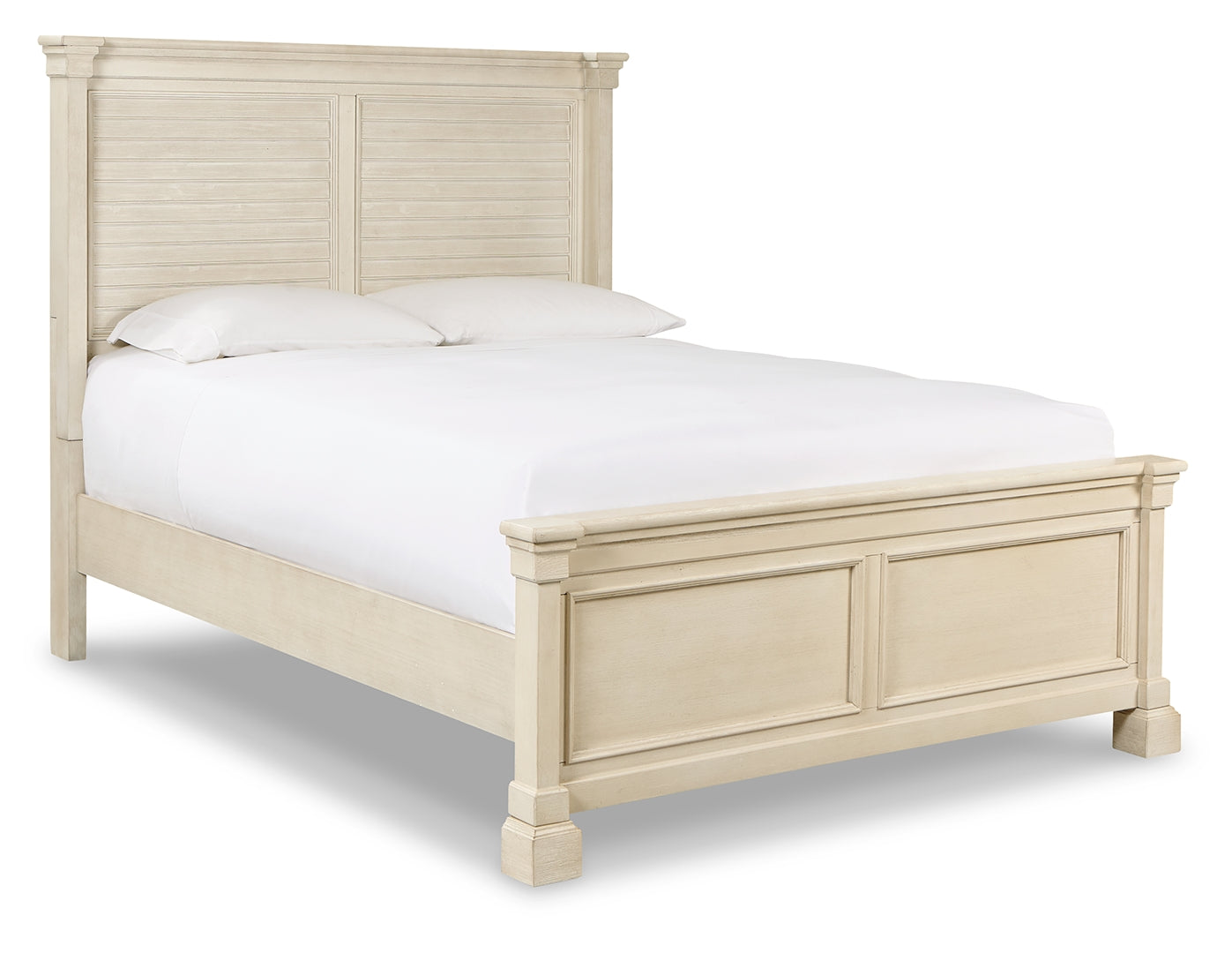 Bolanburg Textured Antique White Finish Panel Bed