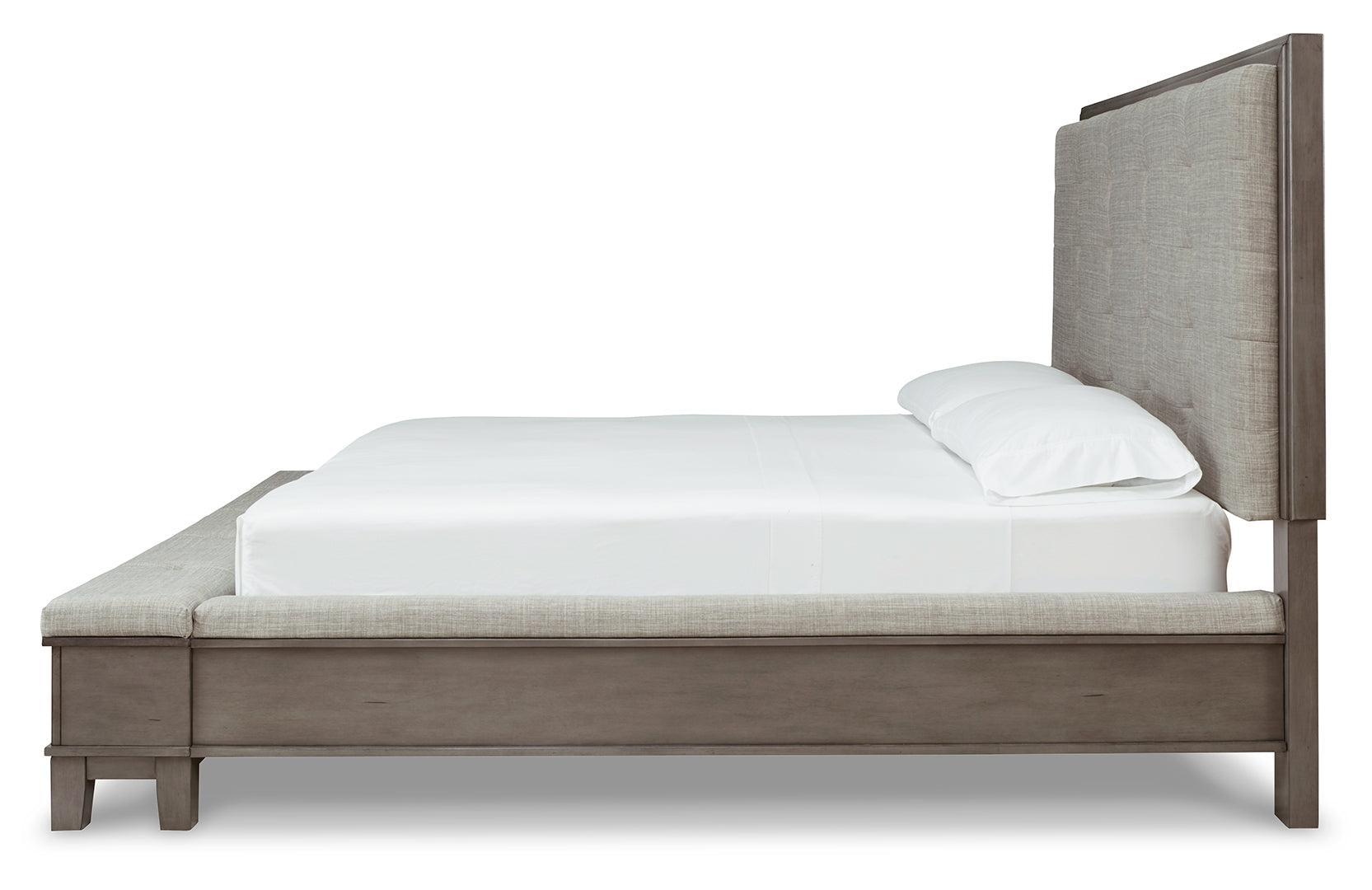 Hallanden Structured Style Panel Bed with Storage