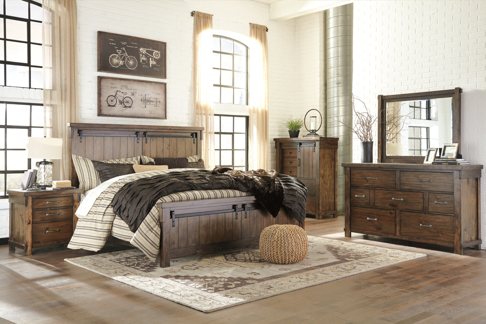 Lakeleigh Industrial-Inspired Look Bed