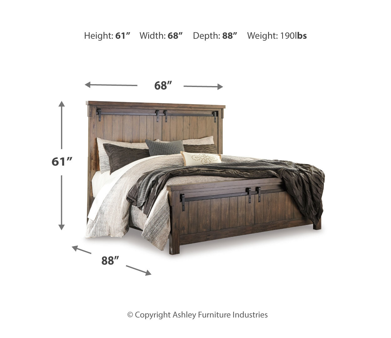 Lakeleigh Industrial-Inspired Look Bed