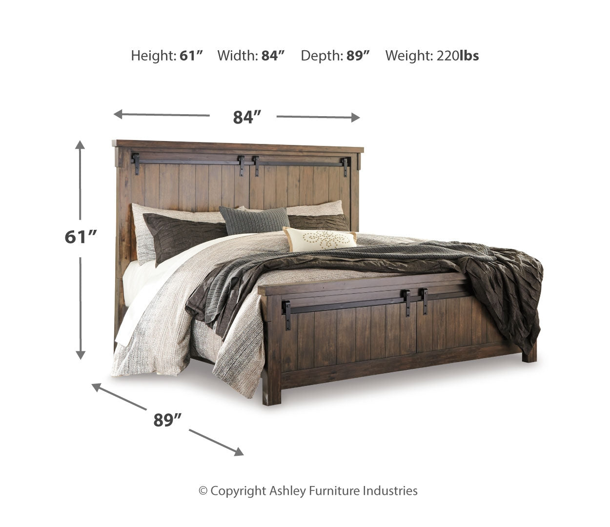 Lakeleigh Industrial-Inspired Look Bed