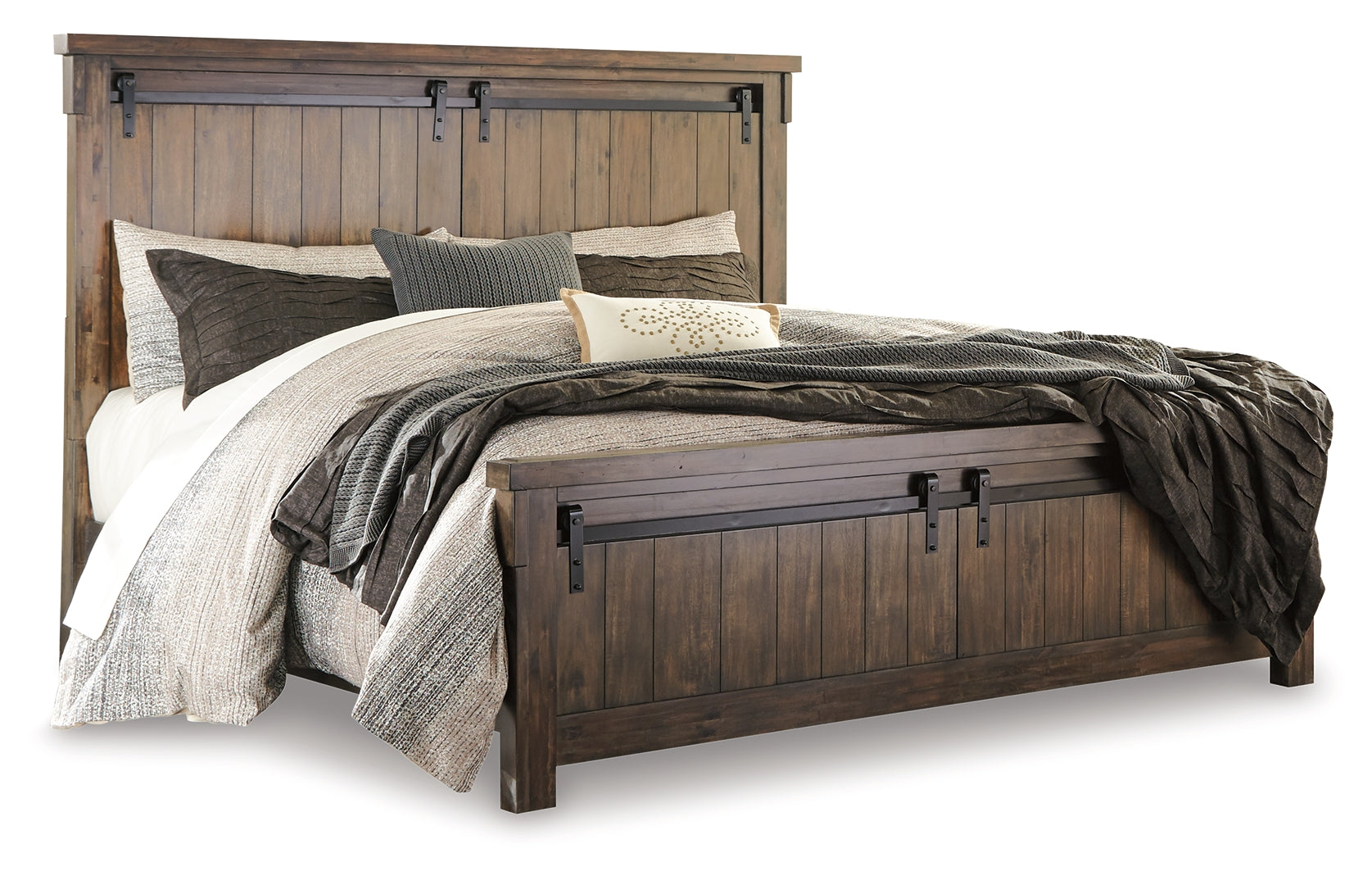 Lakeleigh Industrial-Inspired Look Bed Queen Panel