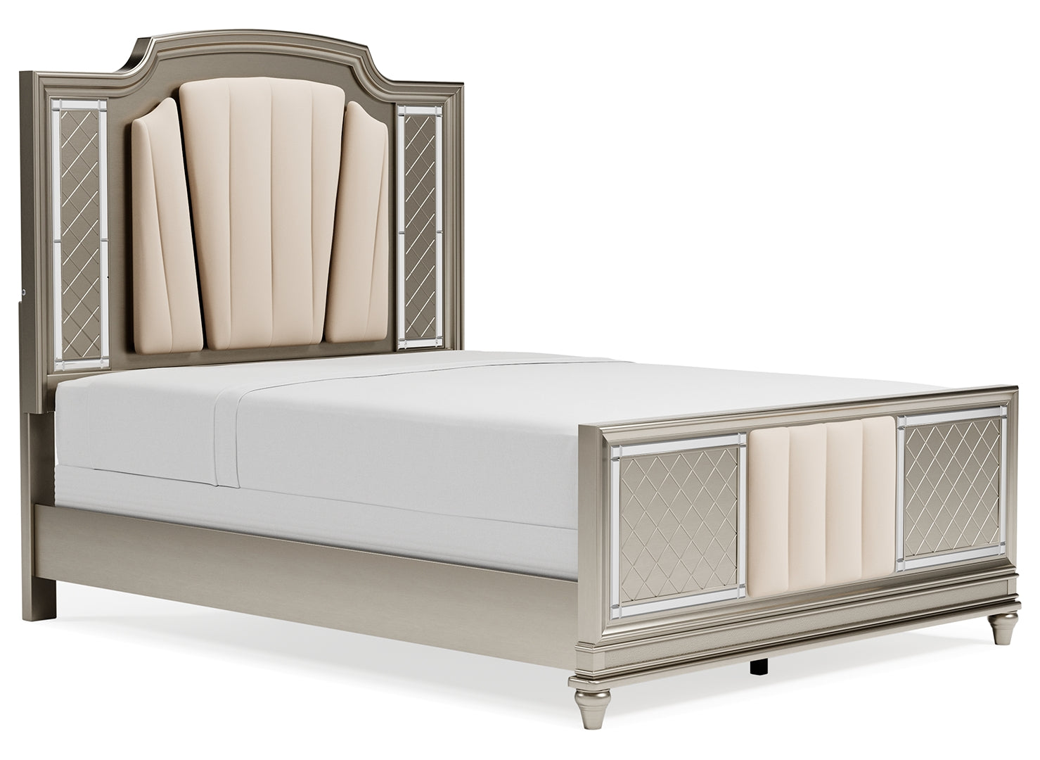 Chevanna Opulent Finishes Upholstered Panel Bed Queen