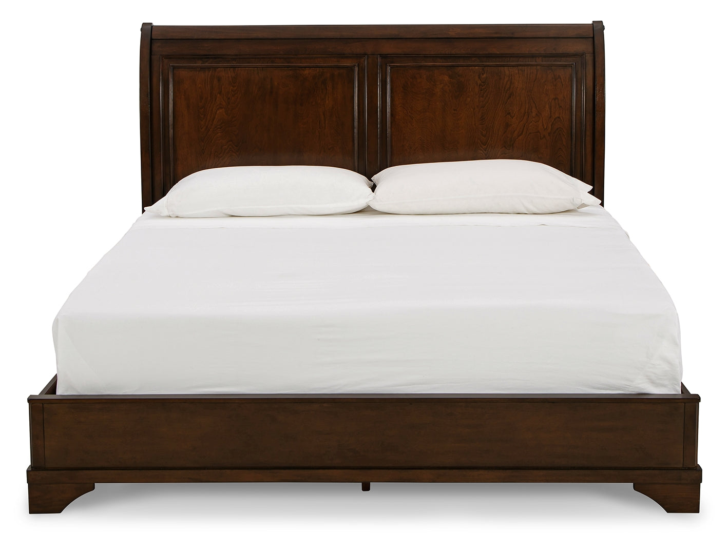 Brookbauer Rich with Stately Character Traditional Style Sleigh Bed