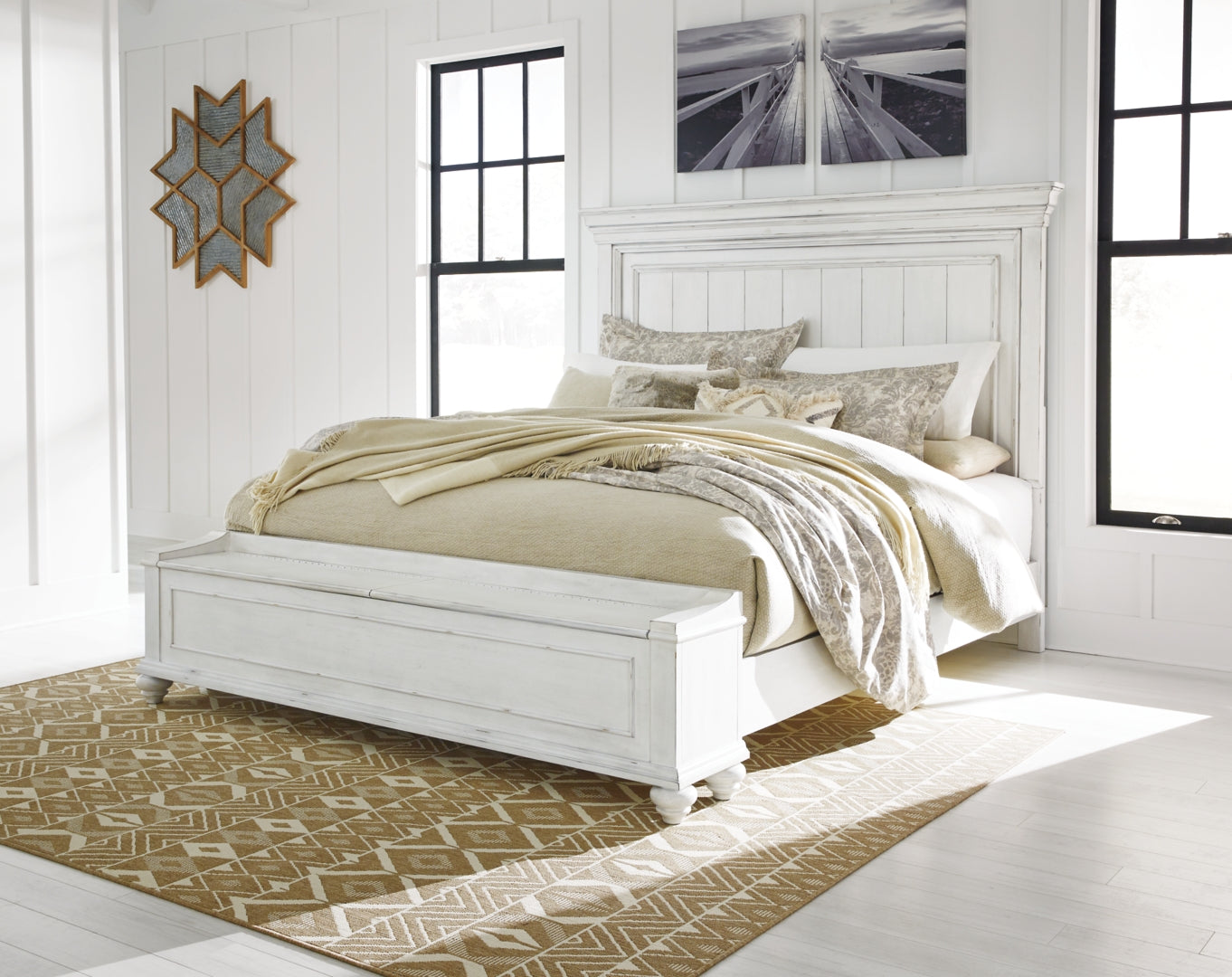 Kanwyn Vintage Grand Style Panel Bed