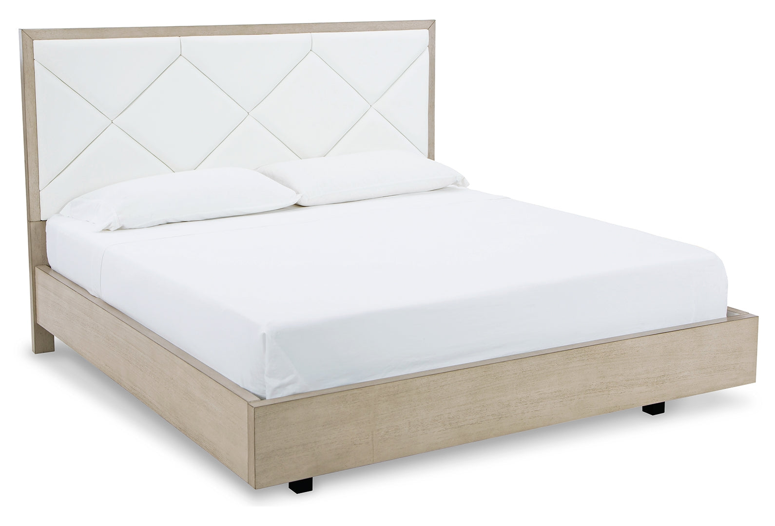 Wendora Modern & Sumptuous Look Upholstered Bed Queen